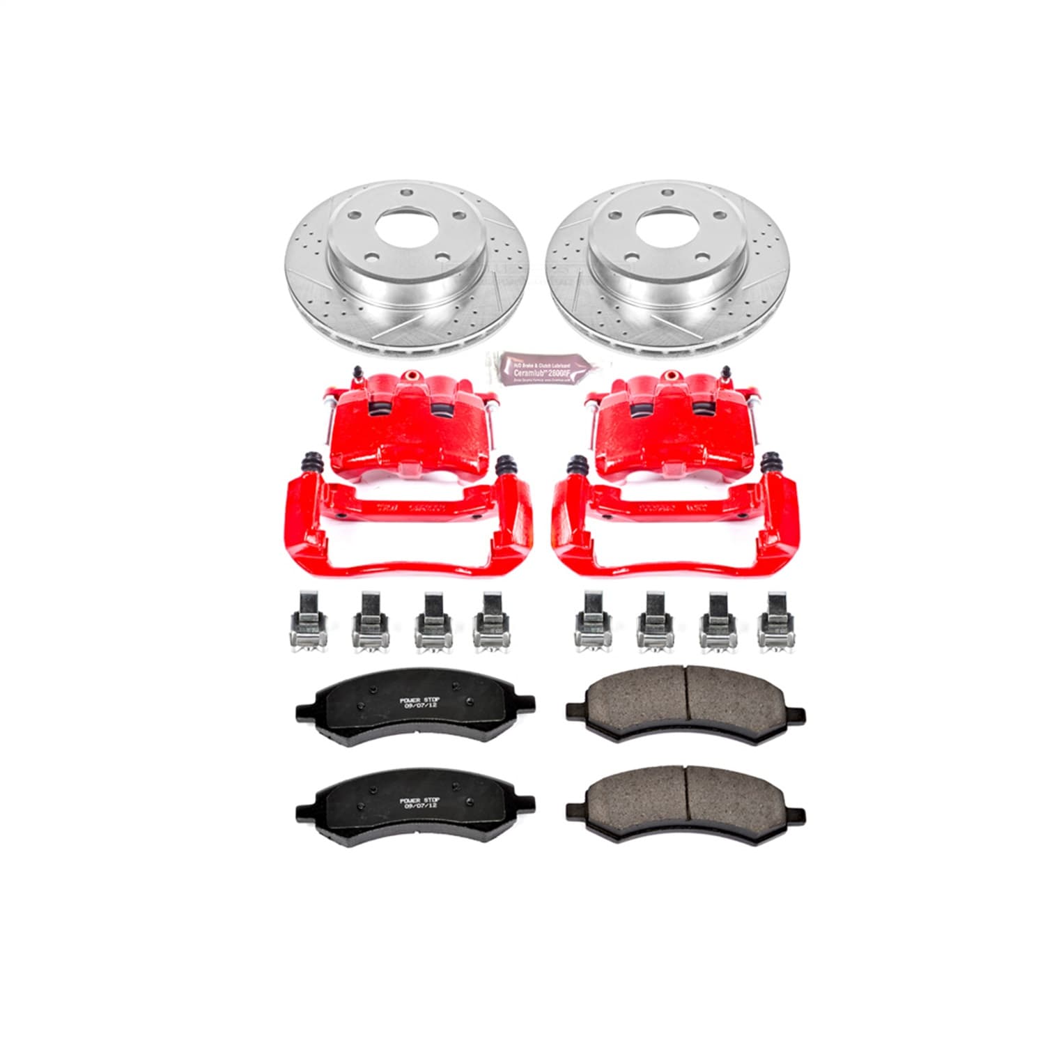 Power Stop - KC2193 - Front - Disc Brake Pad/Caliper and Rotor Kit image 1