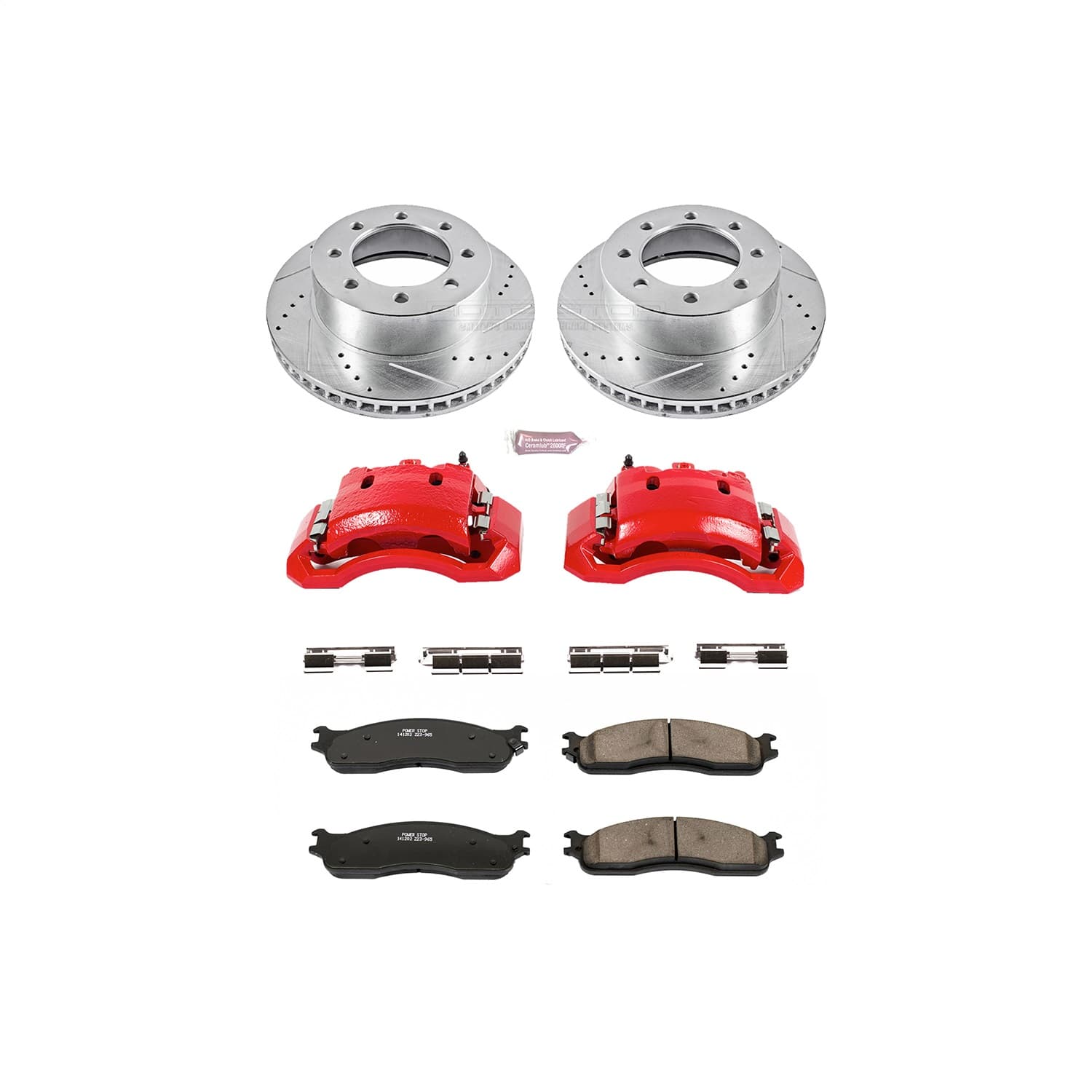Power Stop - KC2203 - Front - Disc Brake Pad/Caliper and Rotor Kit image 1