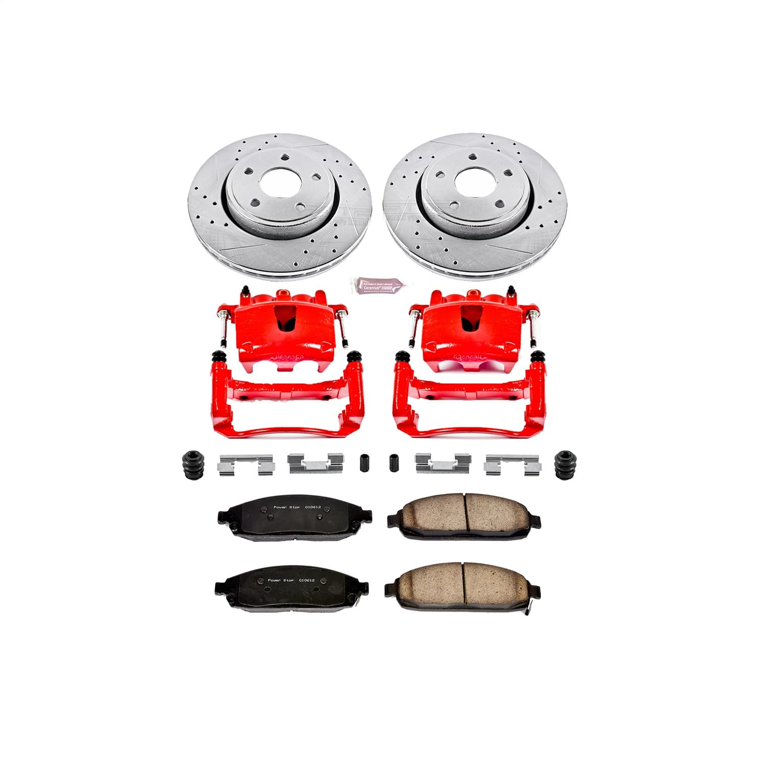 Power Stop - KC2219 - Front - Disc Brake Pad/Caliper and Rotor Kit image 1