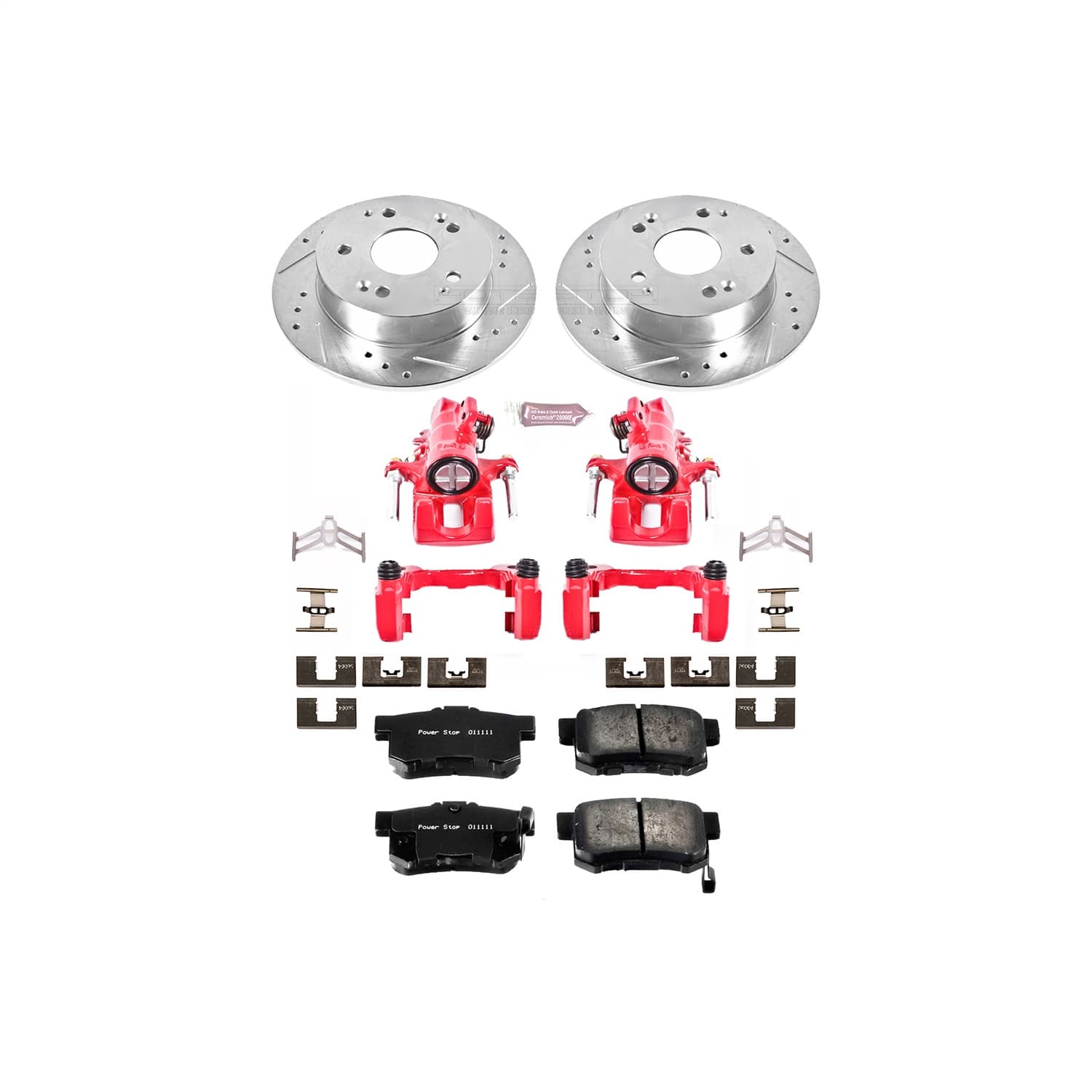 Power Stop - KC2270A - Rear - Disc Brake Pad/Caliper and Rotor Kit image 1