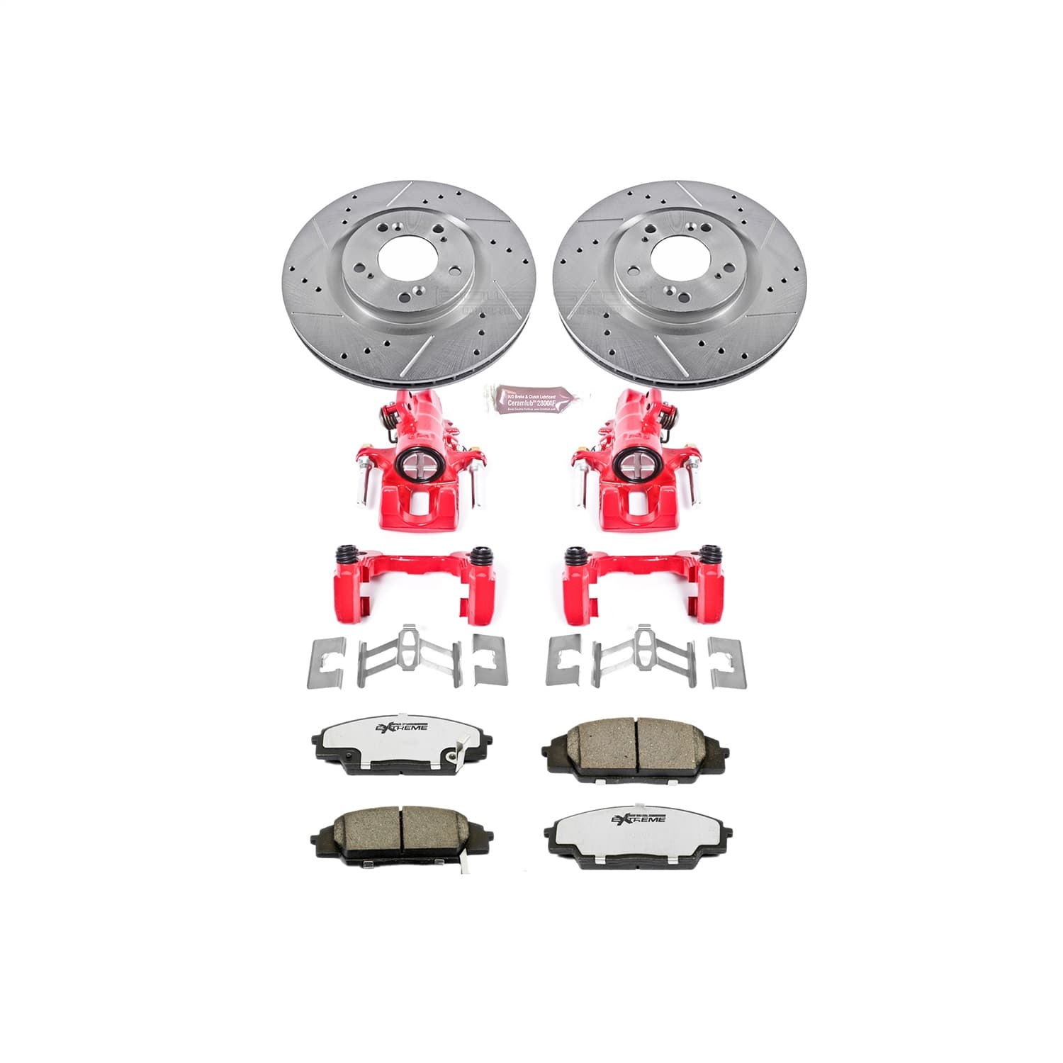 Power Stop - KC2276-26 - Front - Disc Brake Pad/Caliper and Rotor Kit image 1