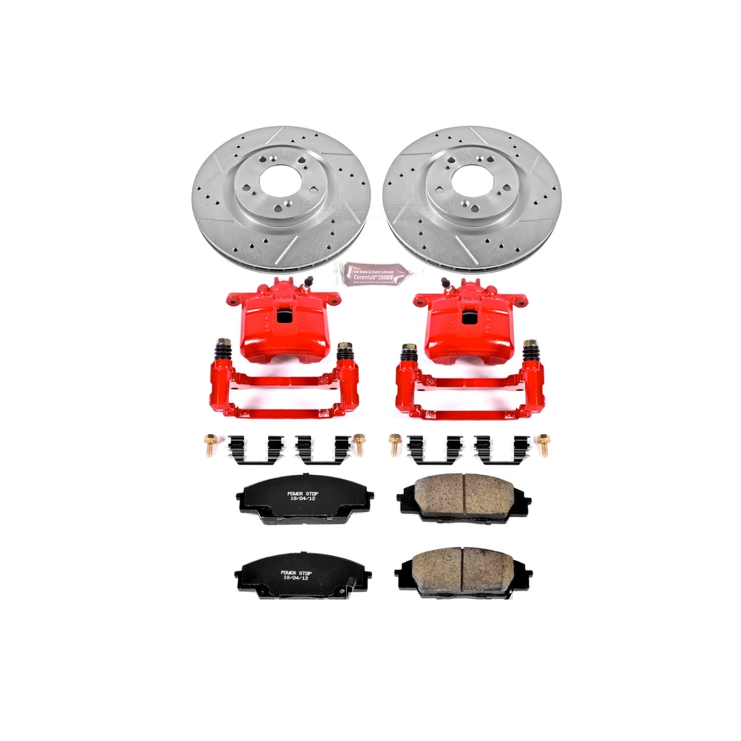 Power Stop - KC2276 - Front - Disc Brake Pad/Caliper and Rotor Kit image 1