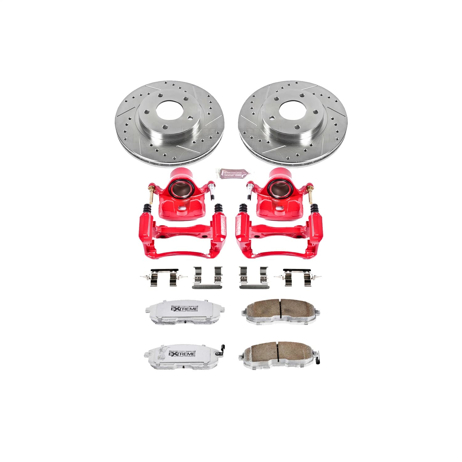 Power Stop - KC2280-26 - Front - Disc Brake Pad/Caliper and Rotor Kit image 1
