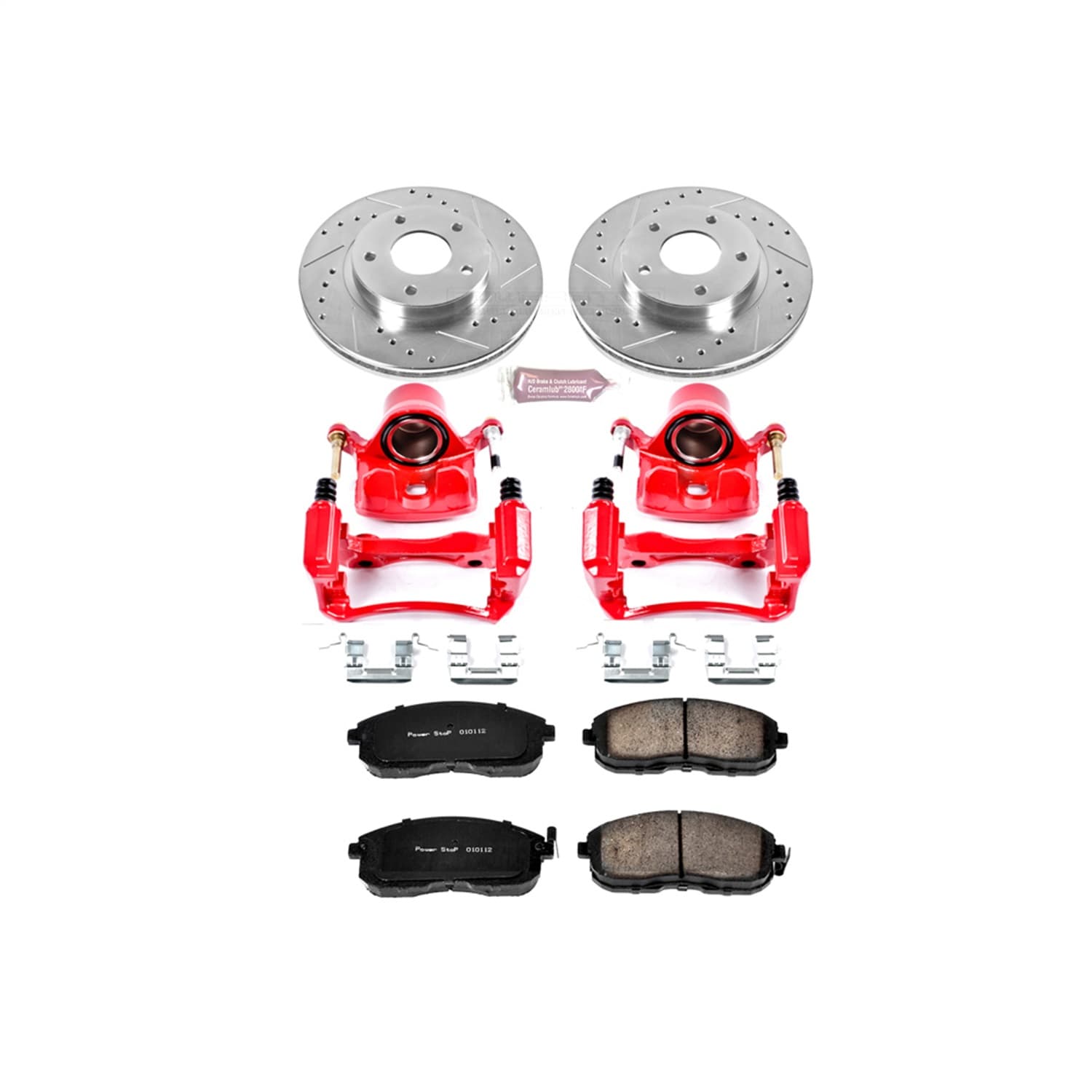 Power Stop - KC2280 - Front - Disc Brake Pad/Caliper and Rotor Kit image 1