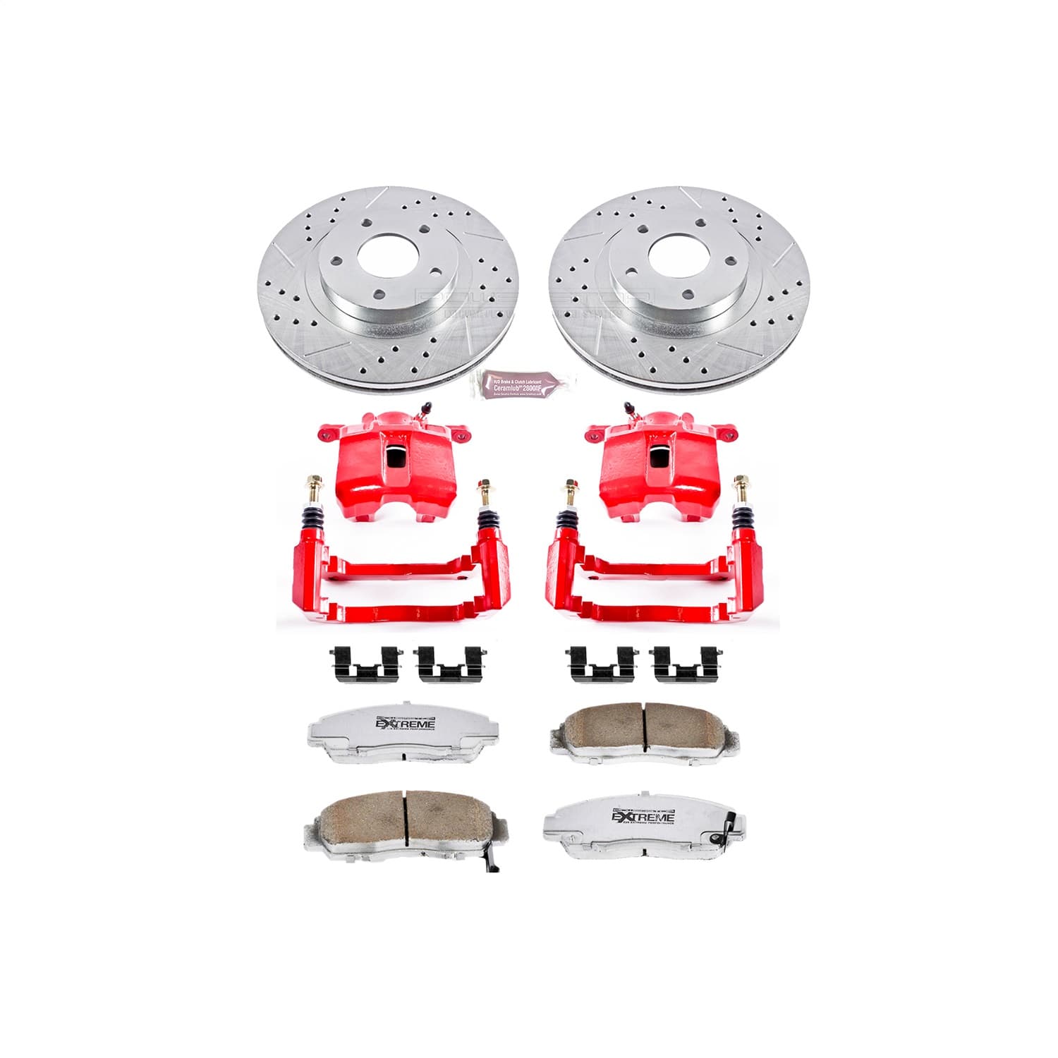 Power Stop - KC2309-26 - Front - Disc Brake Pad/Caliper and Rotor Kit image 1