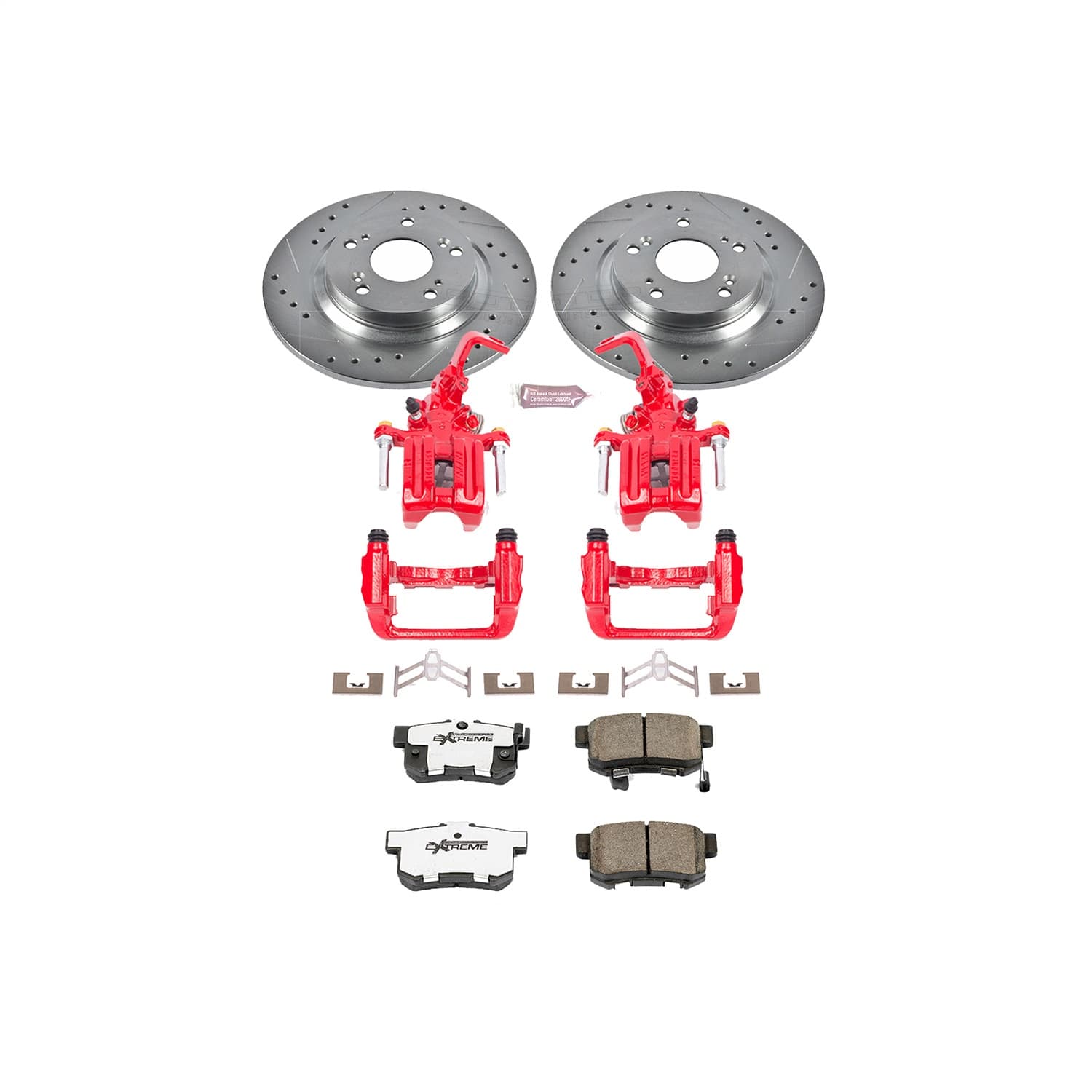 Power Stop - KC2310-26 - Rear - Disc Brake Pad/Caliper and Rotor Kit image 1