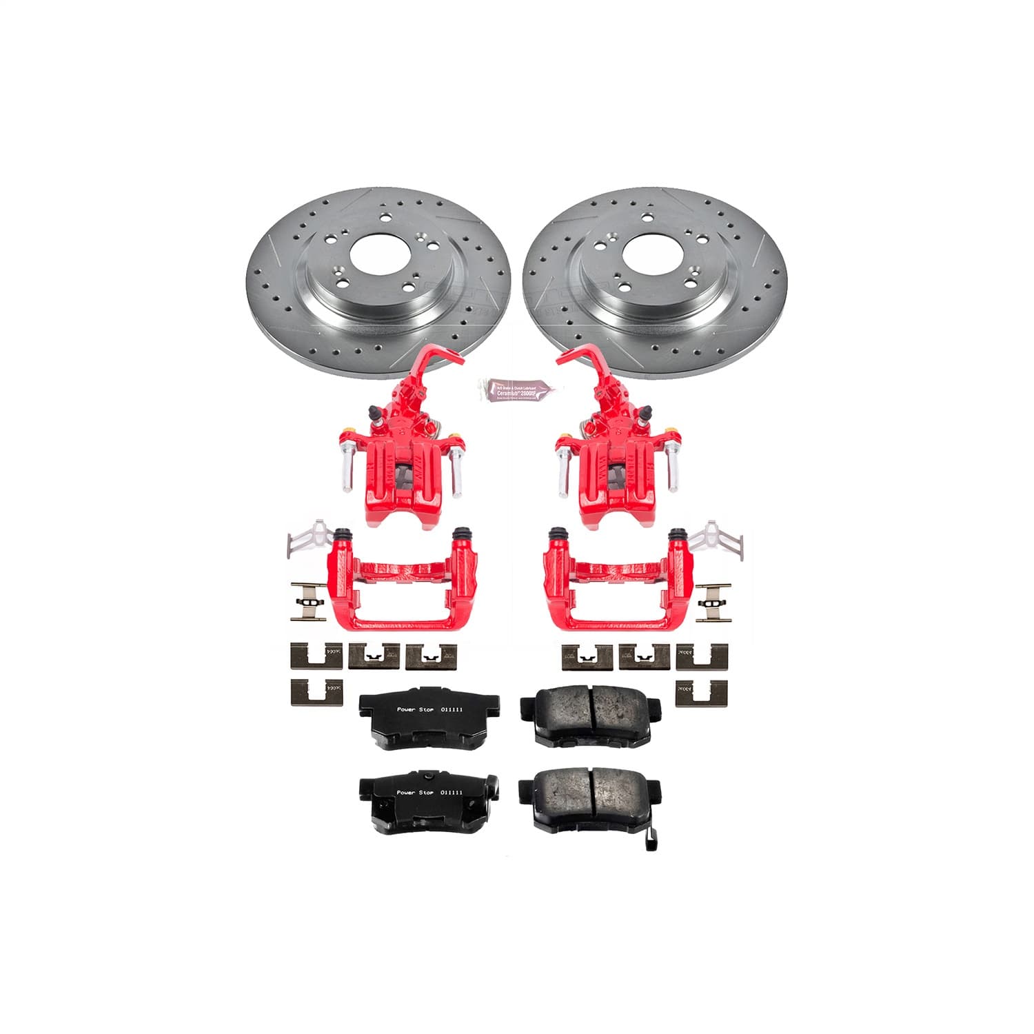 Power Stop - KC2310 - Rear - Disc Brake Pad/Caliper and Rotor Kit image 1