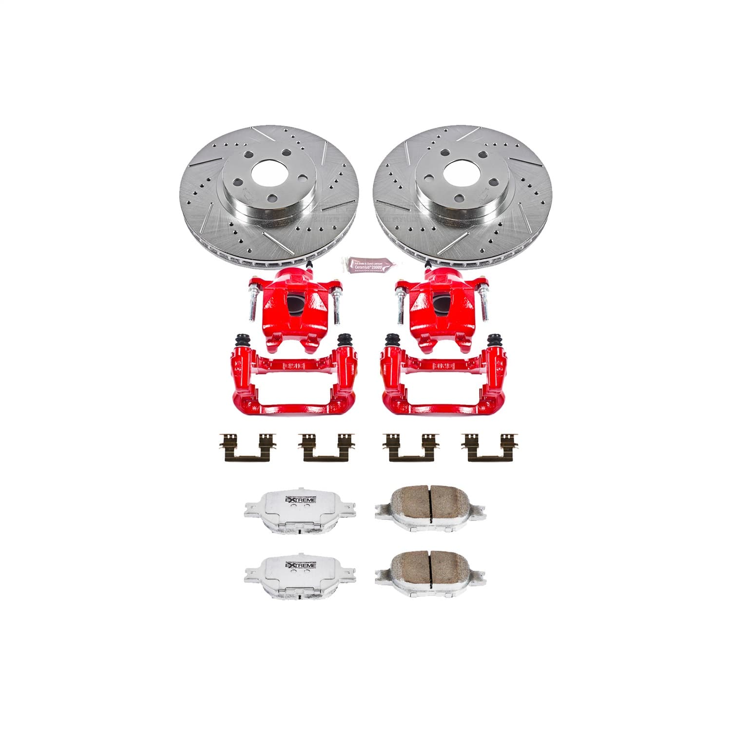 Power Stop - KC2313-26 - Front - Disc Brake Pad/Caliper and Rotor Kit image 1