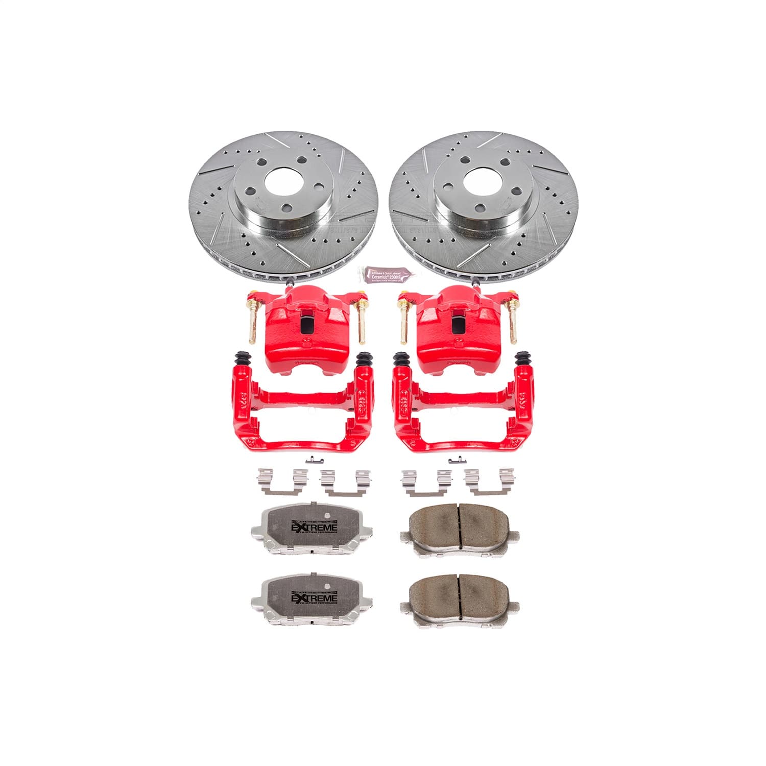 Power Stop - KC2316-26 - Front - Disc Brake Pad/Caliper and Rotor Kit image 1