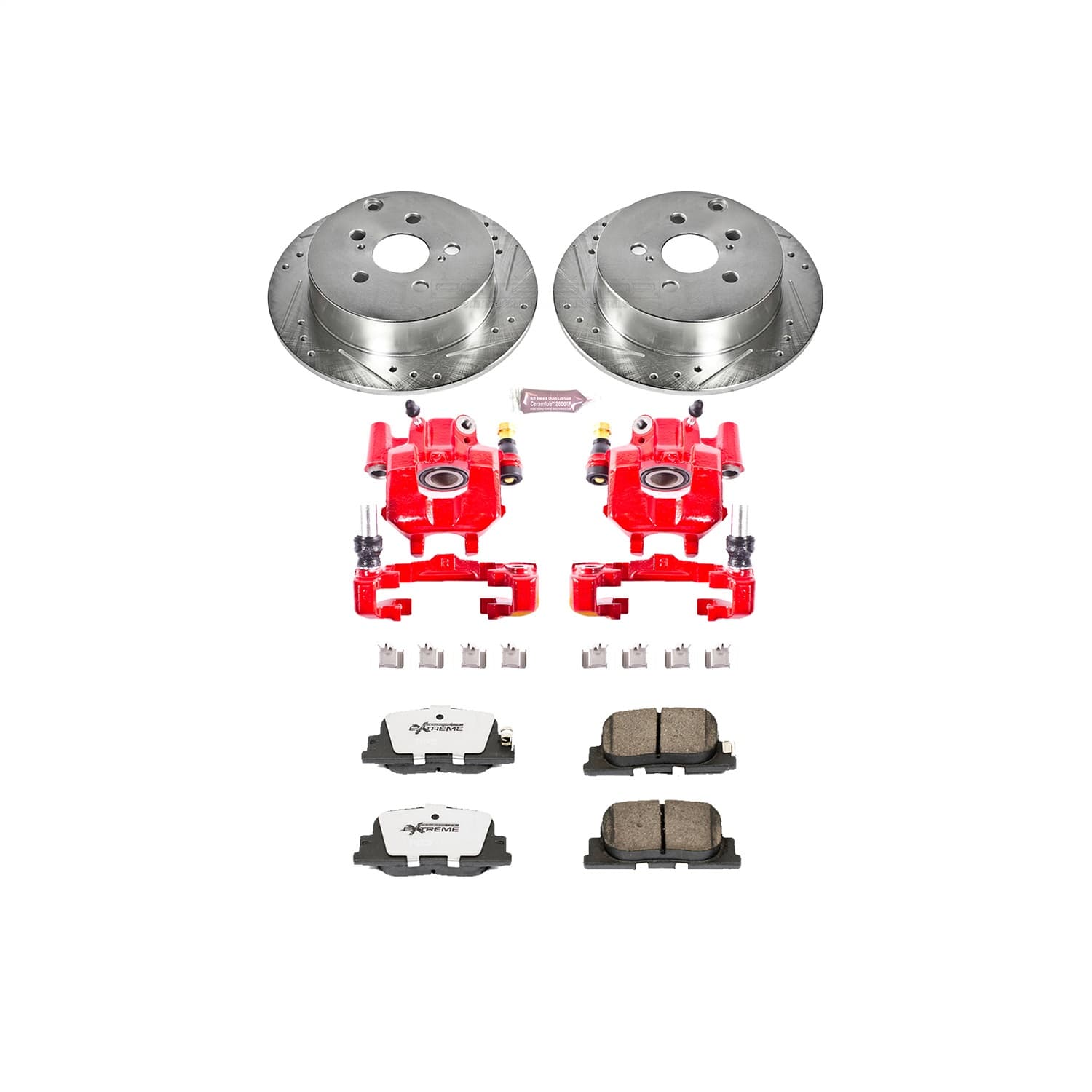 Power Stop - KC2319-26 - Rear - Disc Brake Pad/Caliper and Rotor Kit image 1