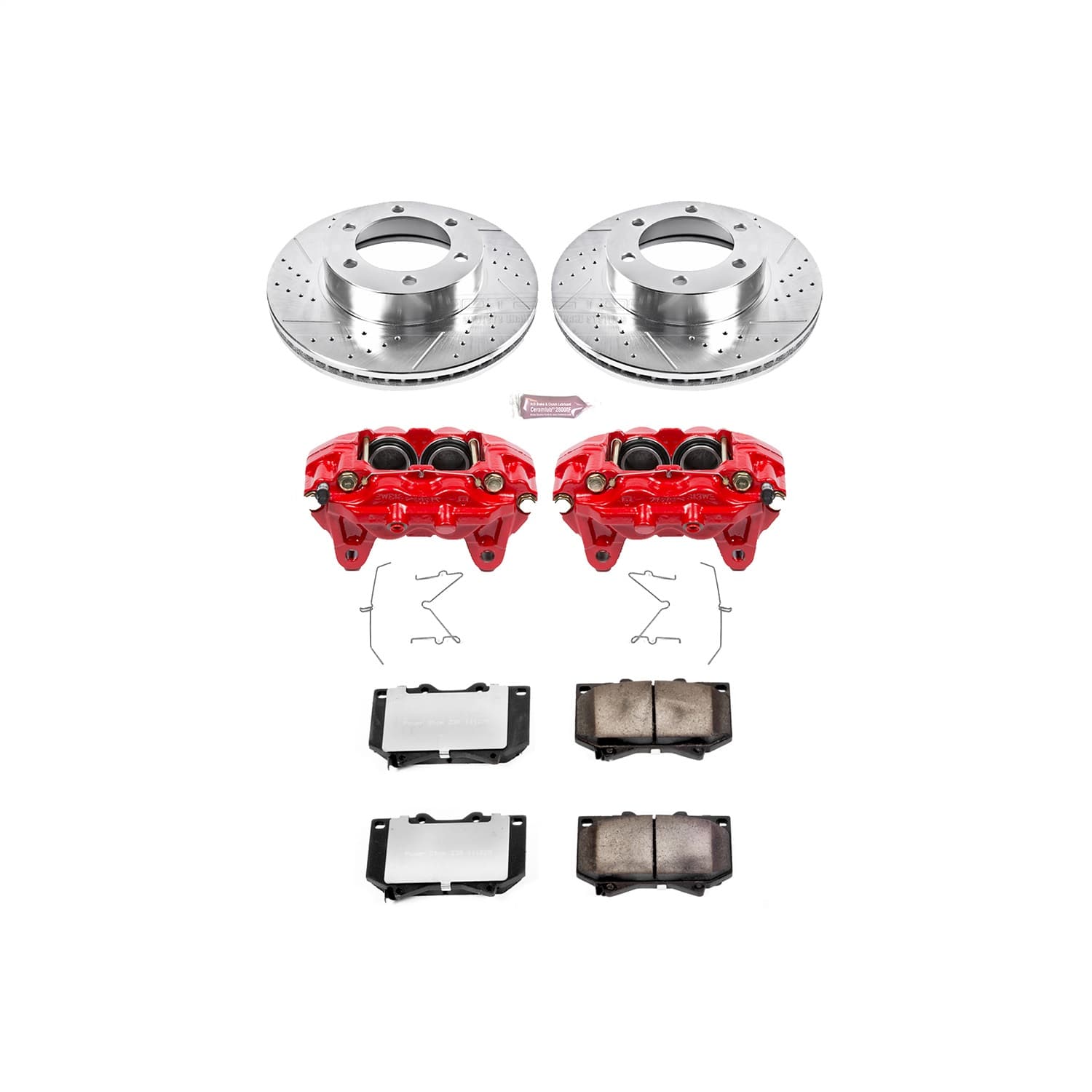 Power Stop - KC2323-36 - Front - Disc Brake Pad/Caliper and Rotor Kit image 1