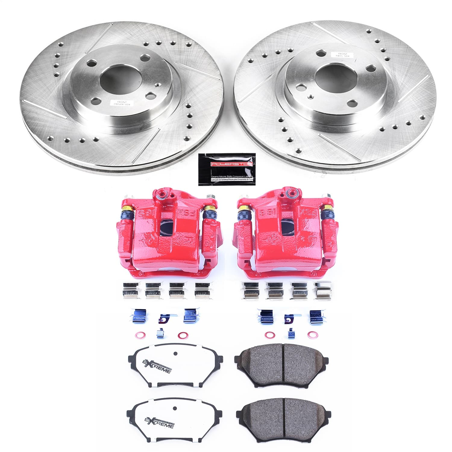 Power Stop - KC2353-26 - Front - Disc Brake Pad/Caliper and Rotor Kit image 1