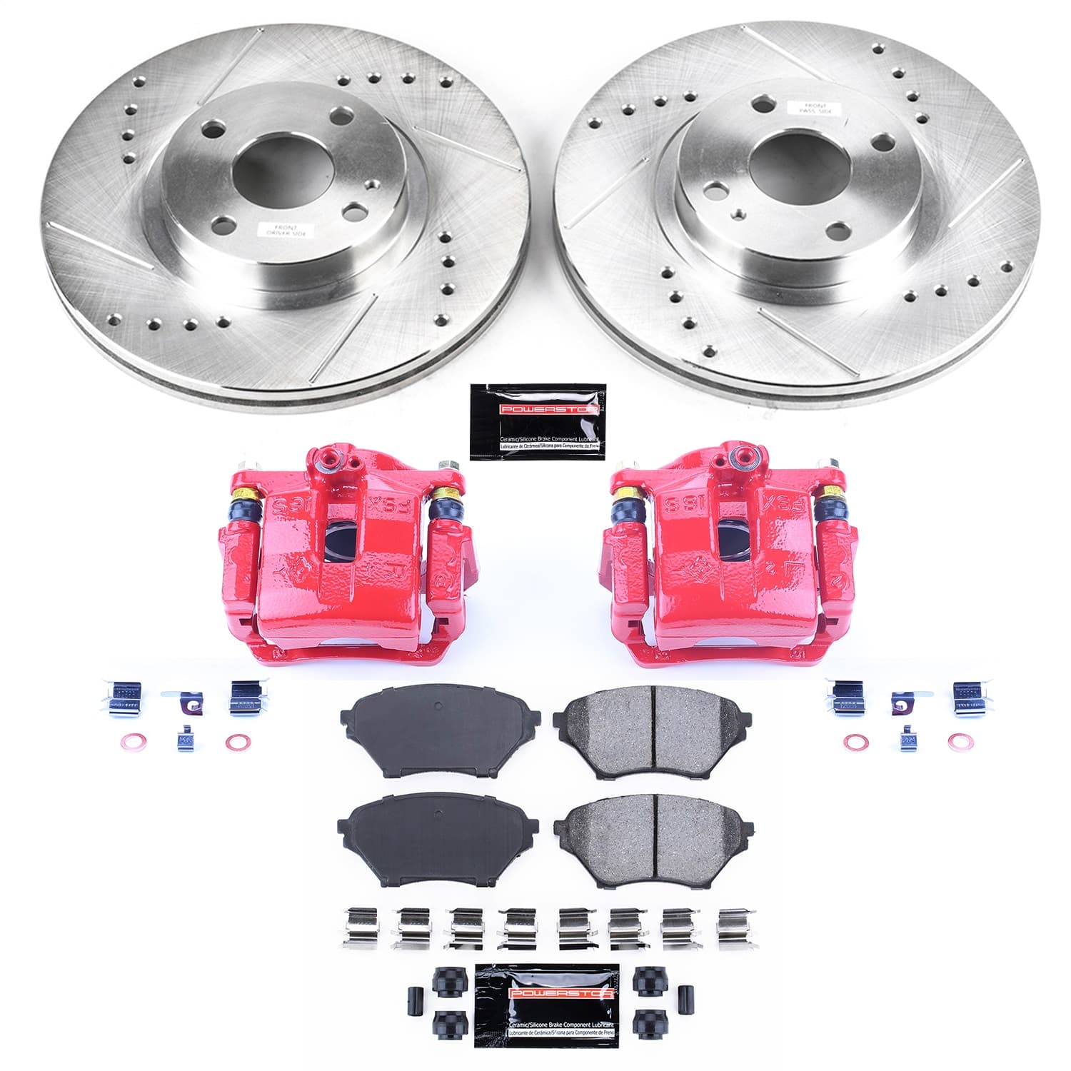 Power Stop - KC2353 - Front - Disc Brake Pad/Caliper and Rotor Kit image 1