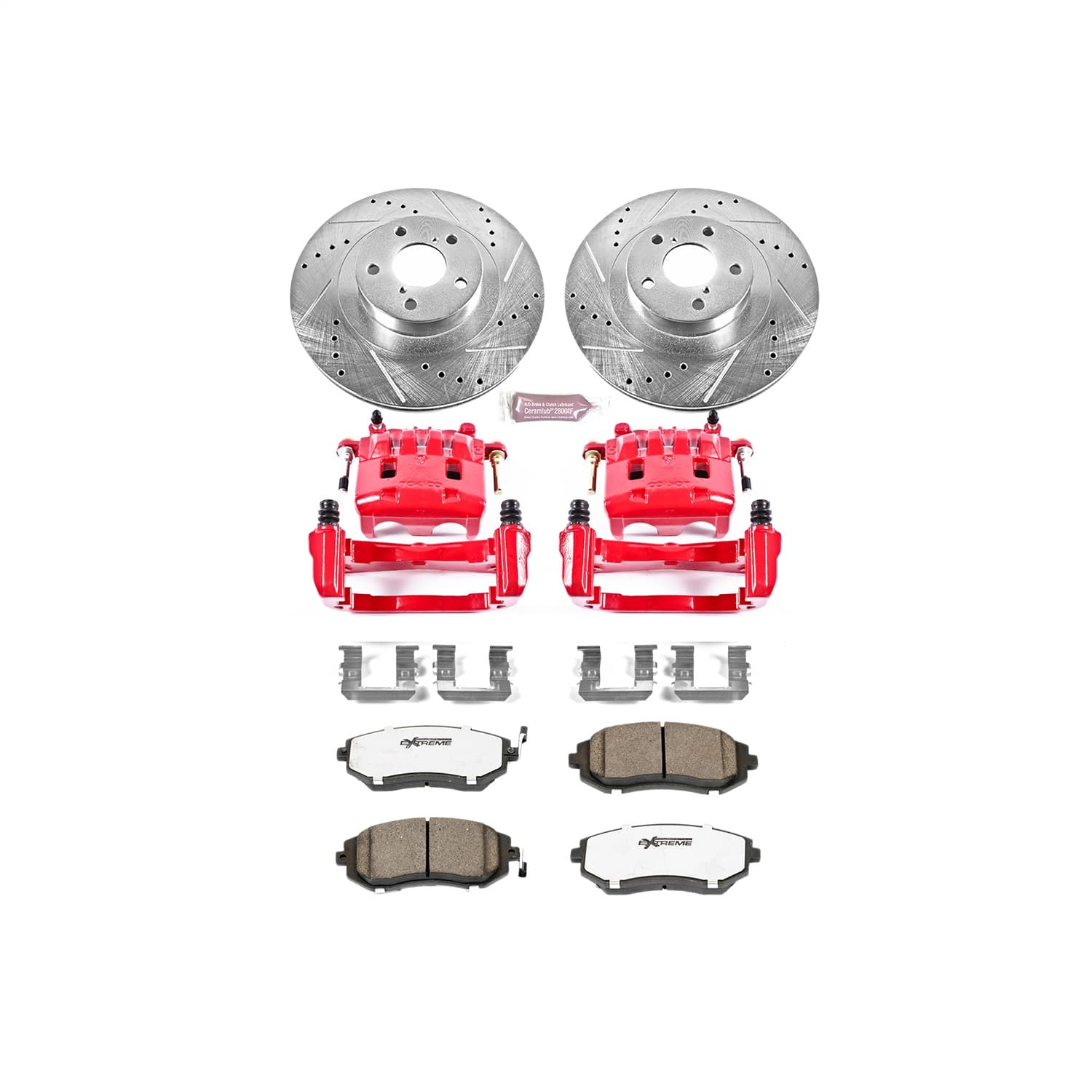 Power Stop - KC2373-26 - Front - Disc Brake Pad/Caliper and Rotor Kit image 1