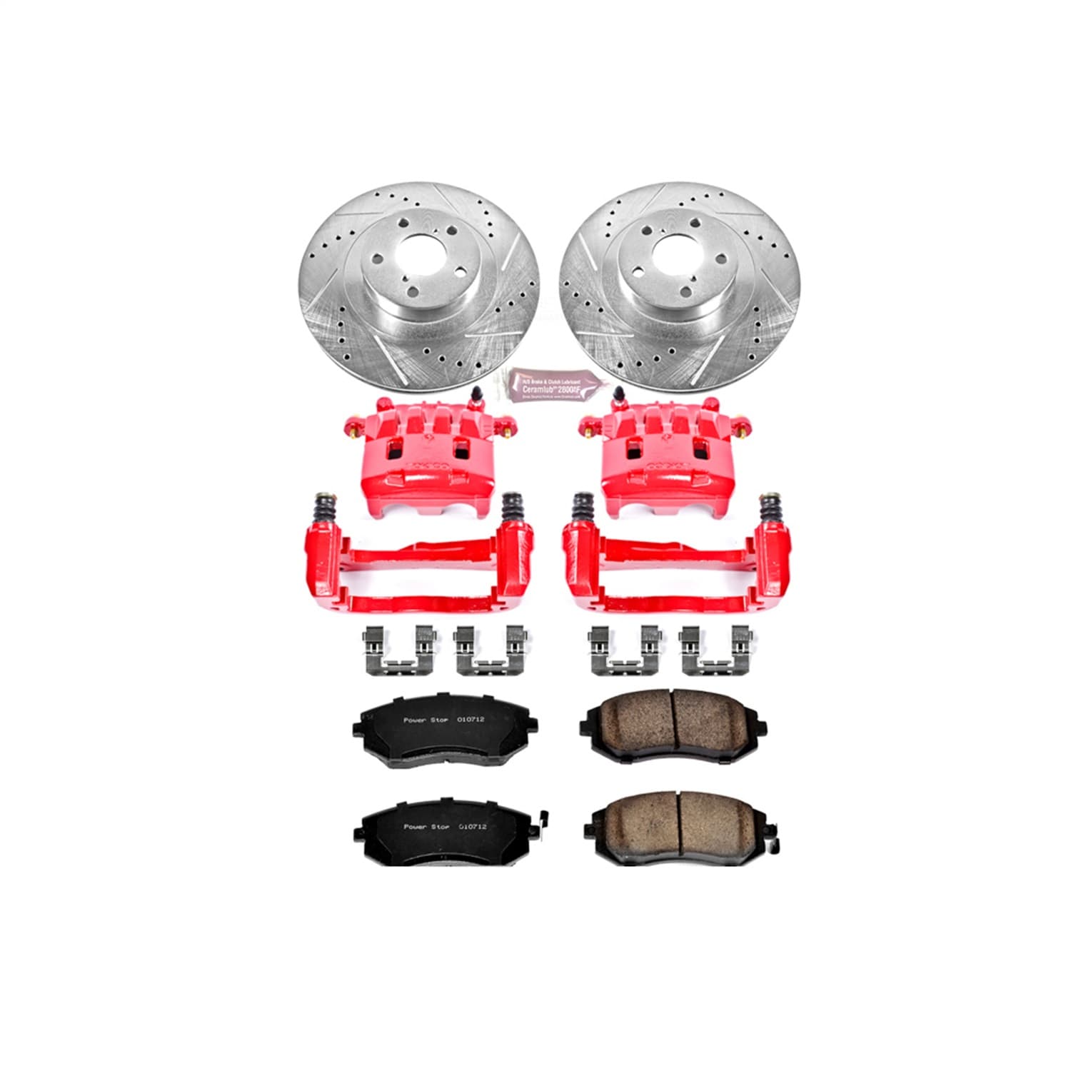 Power Stop - KC2373 - Front - Disc Brake Pad/Caliper and Rotor Kit image 1