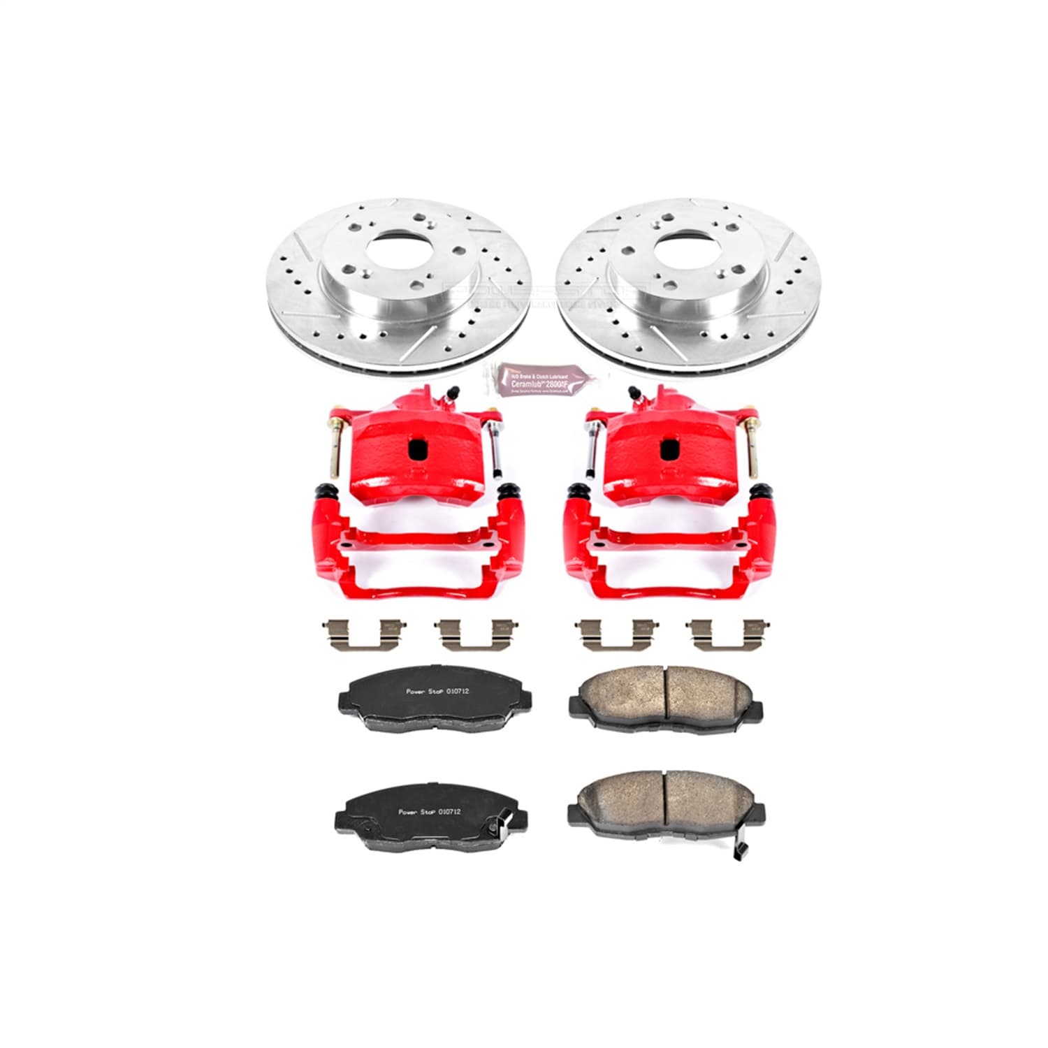 Power Stop - KC2384 - Front - Disc Brake Pad/Caliper and Rotor Kit image 1