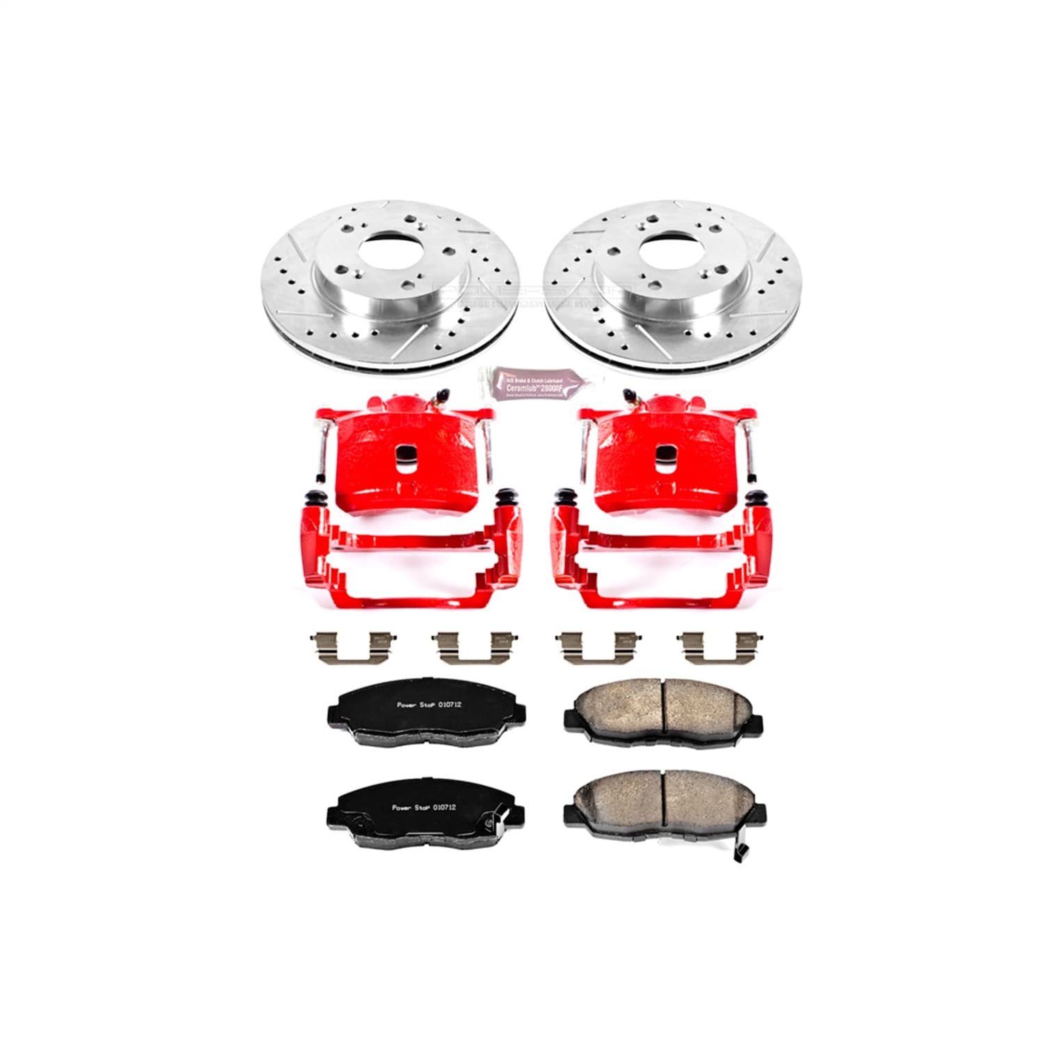 Power Stop - KC2384A - Front - Disc Brake Pad/Caliper and Rotor Kit image 1
