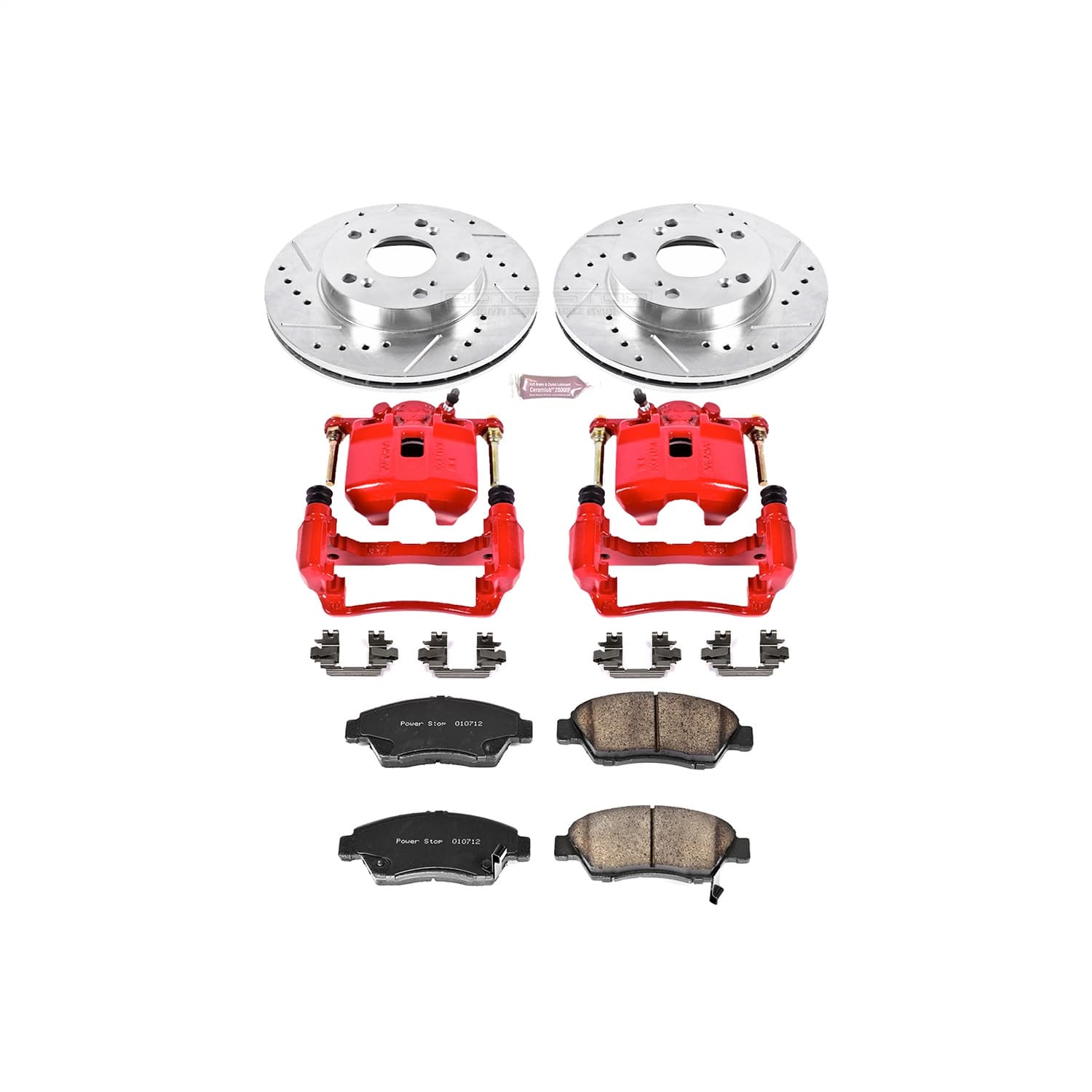 Power Stop - KC2386 - Front - Disc Brake Pad/Caliper and Rotor Kit image 1