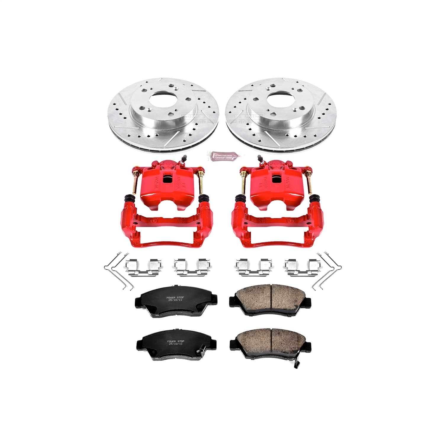 Power Stop - KC2389 - Front - Disc Brake Pad/Caliper and Rotor Kit image 1