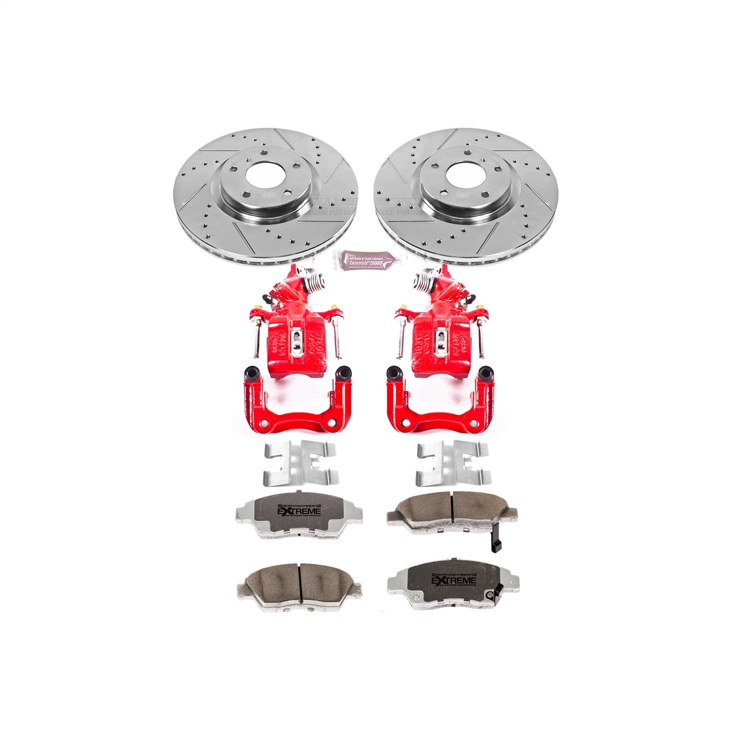 Power Stop - KC2391-26 - Rear - Disc Brake Pad/Caliper and Rotor Kit image 1