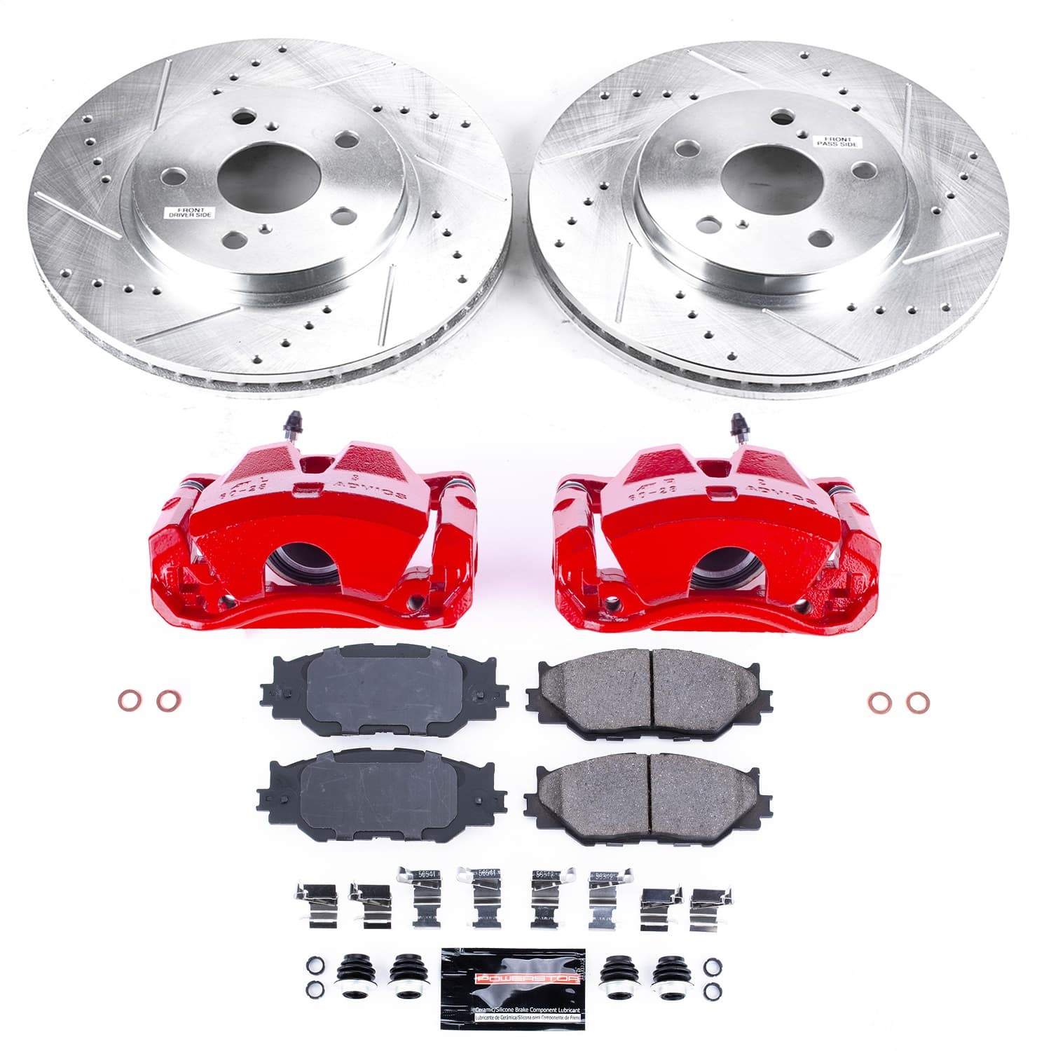 Power Stop - KC2406 - Front - Disc Brake Pad/Caliper and Rotor Kit image 1