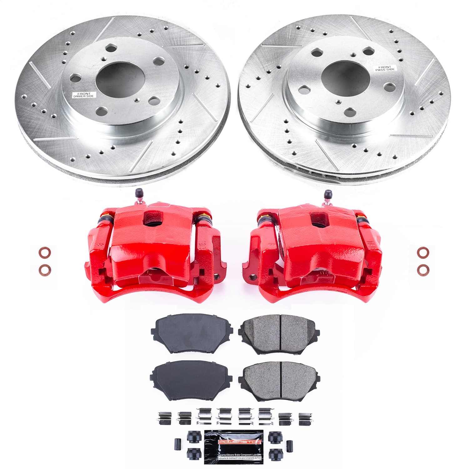 Power Stop - KC2419 - Front - Disc Brake Pad/Caliper and Rotor Kit image 1