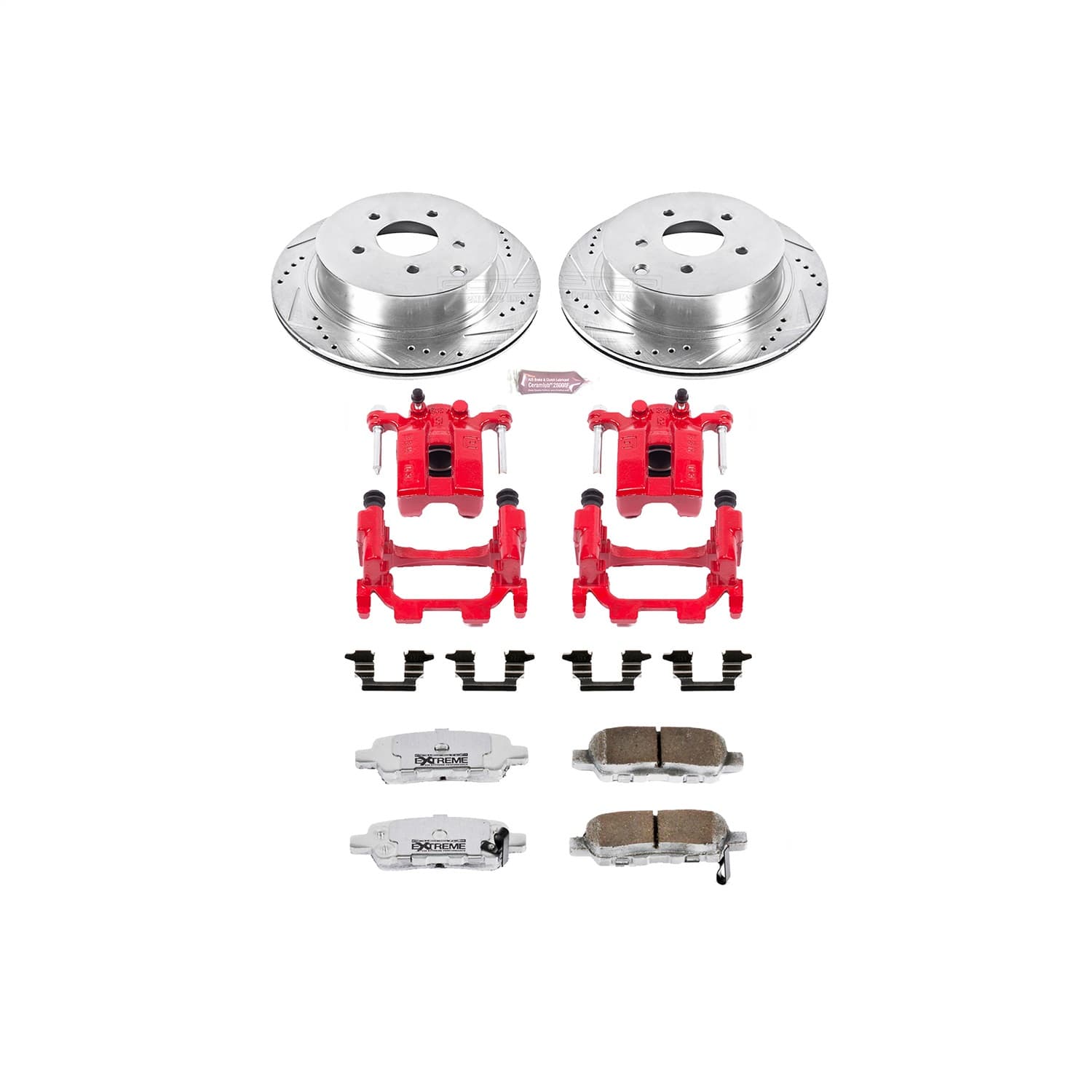 Power Stop - KC2427A-26 - Rear - Disc Brake Pad/Caliper and Rotor Kit image 1