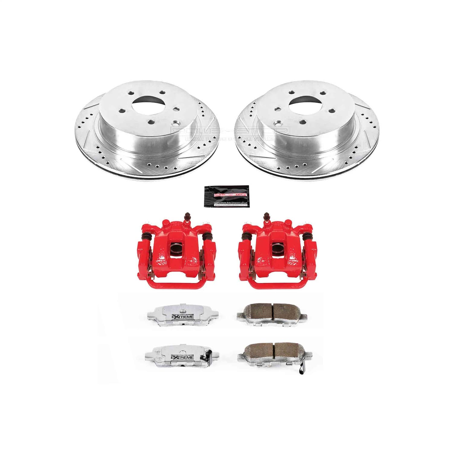 Power Stop - KC2427B-26 - Rear - Disc Brake Pad/Caliper and Rotor Kit image 1