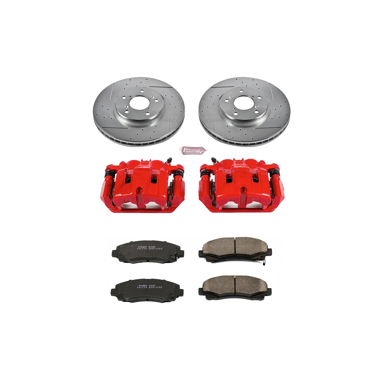 Power Stop - KC2429 - Front - Disc Brake Pad/Caliper and Rotor Kit image 1