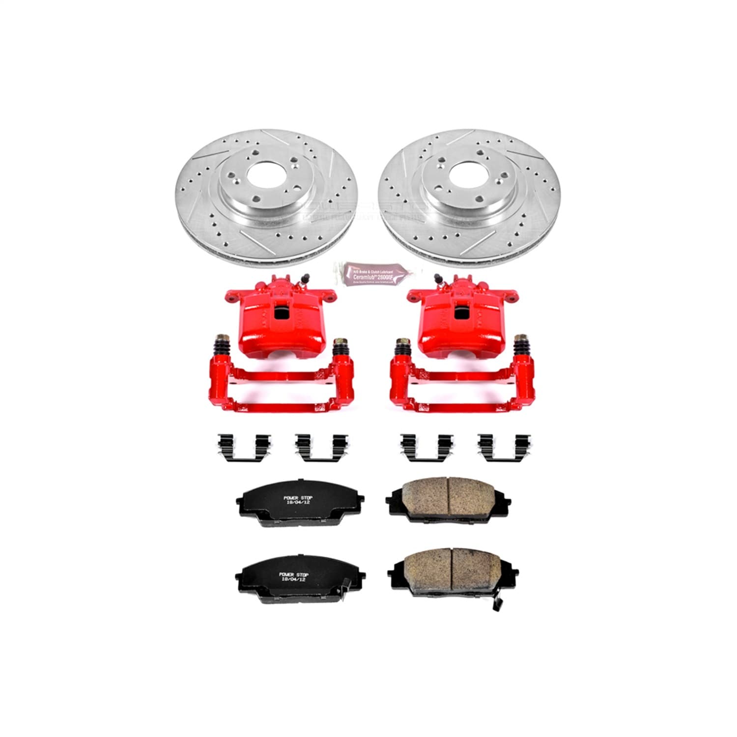 Power Stop - KC2439 - Front - Disc Brake Pad/Caliper and Rotor Kit image 1