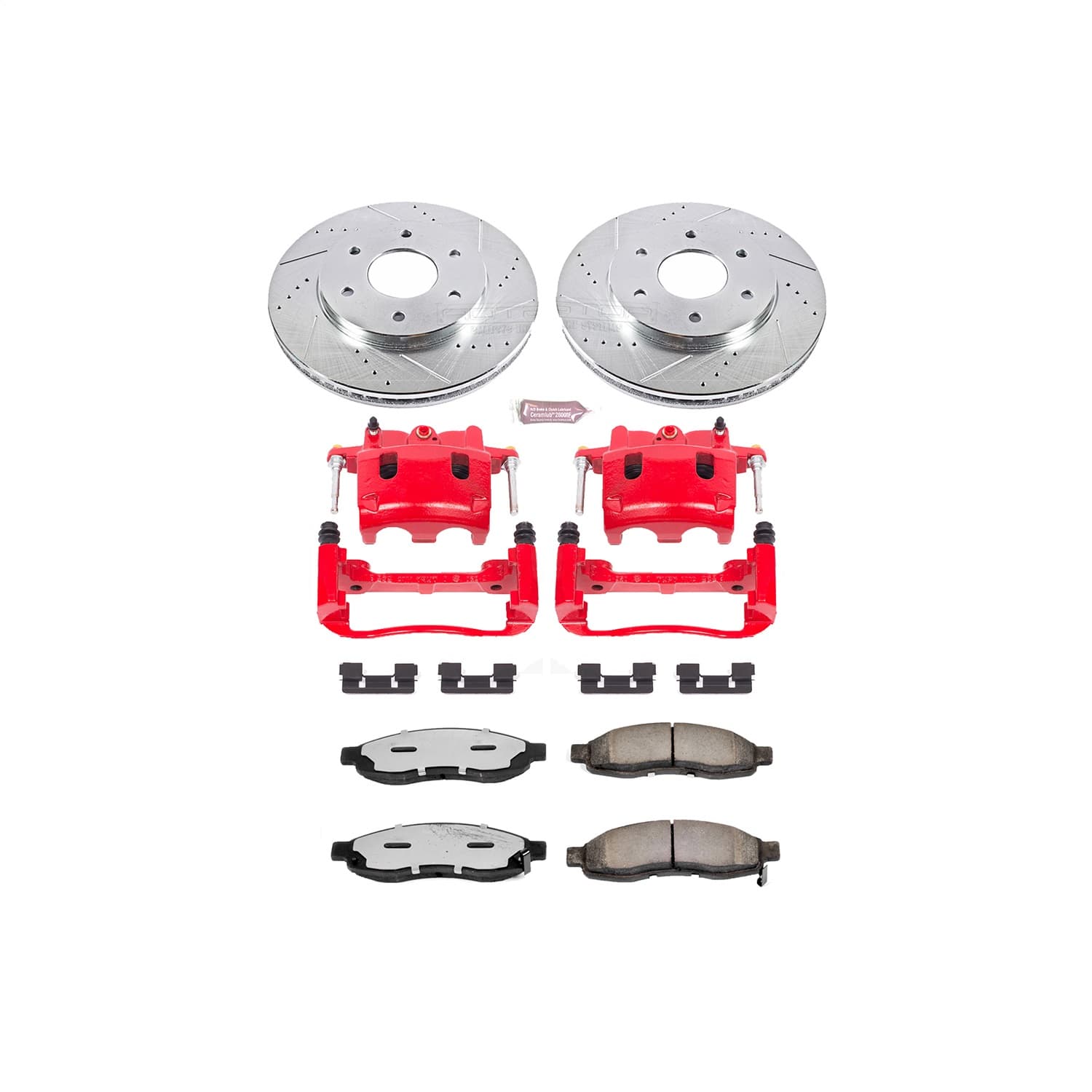 Power Stop - KC2442-36 - Front - Disc Brake Pad/Caliper and Rotor Kit image 1