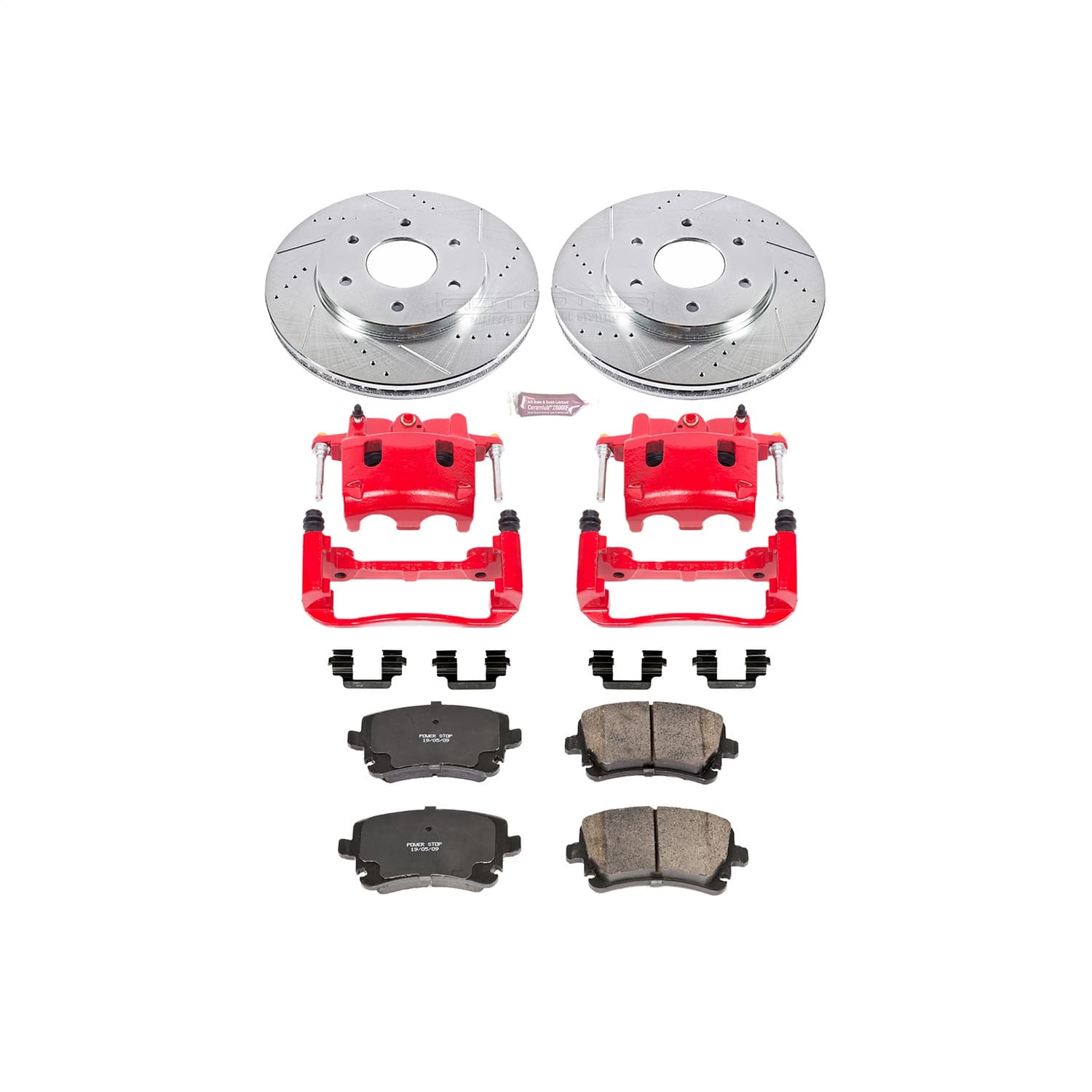 Power Stop - KC2442 - Front - Disc Brake Pad/Caliper and Rotor Kit image 1