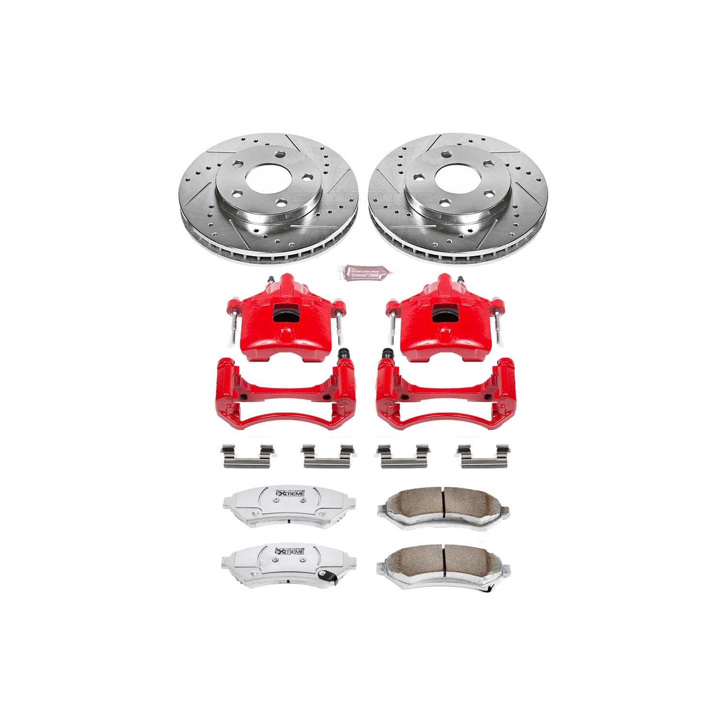 Power Stop - KC2553-26 - Front - Disc Brake Pad/Caliper and Rotor Kit image 1