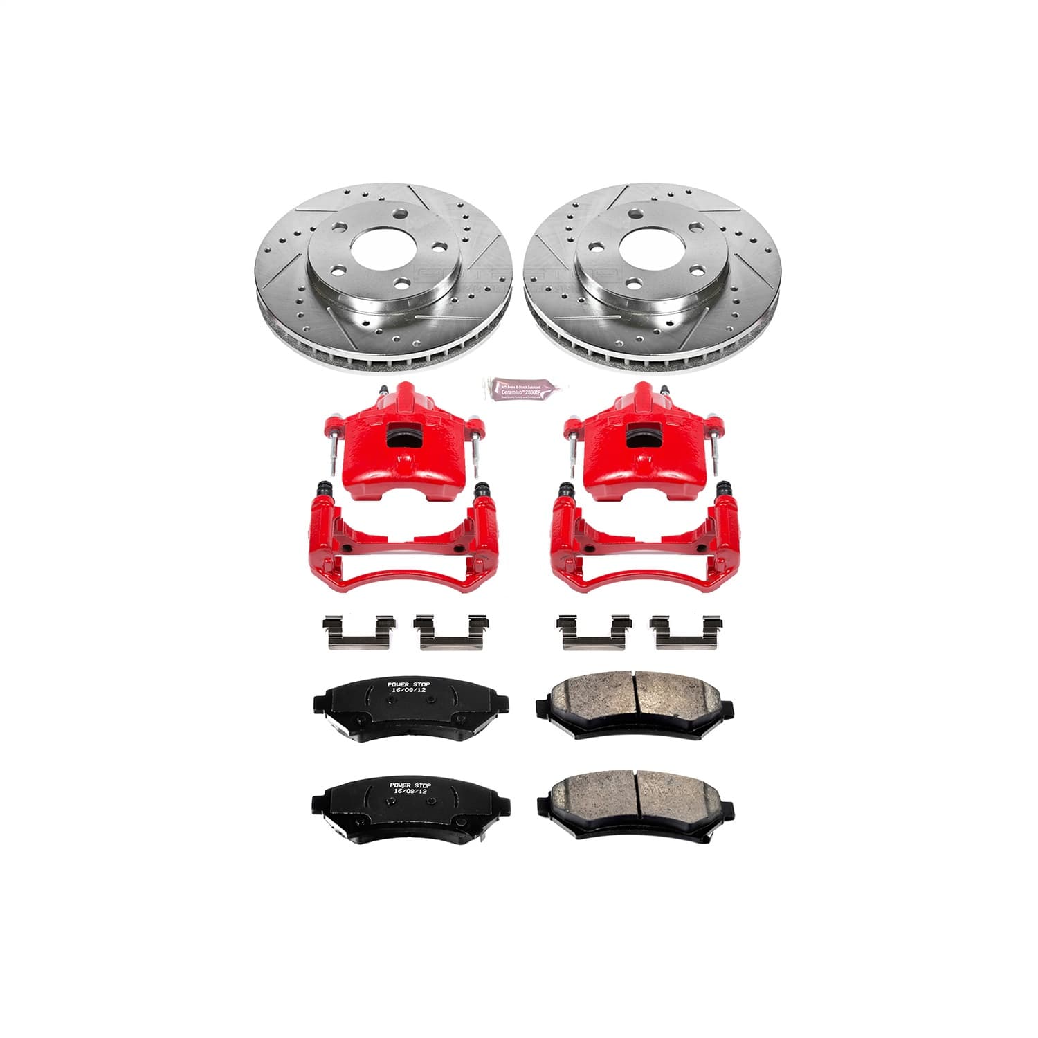 Power Stop - KC2553 - Front - Disc Brake Pad/Caliper and Rotor Kit image 1