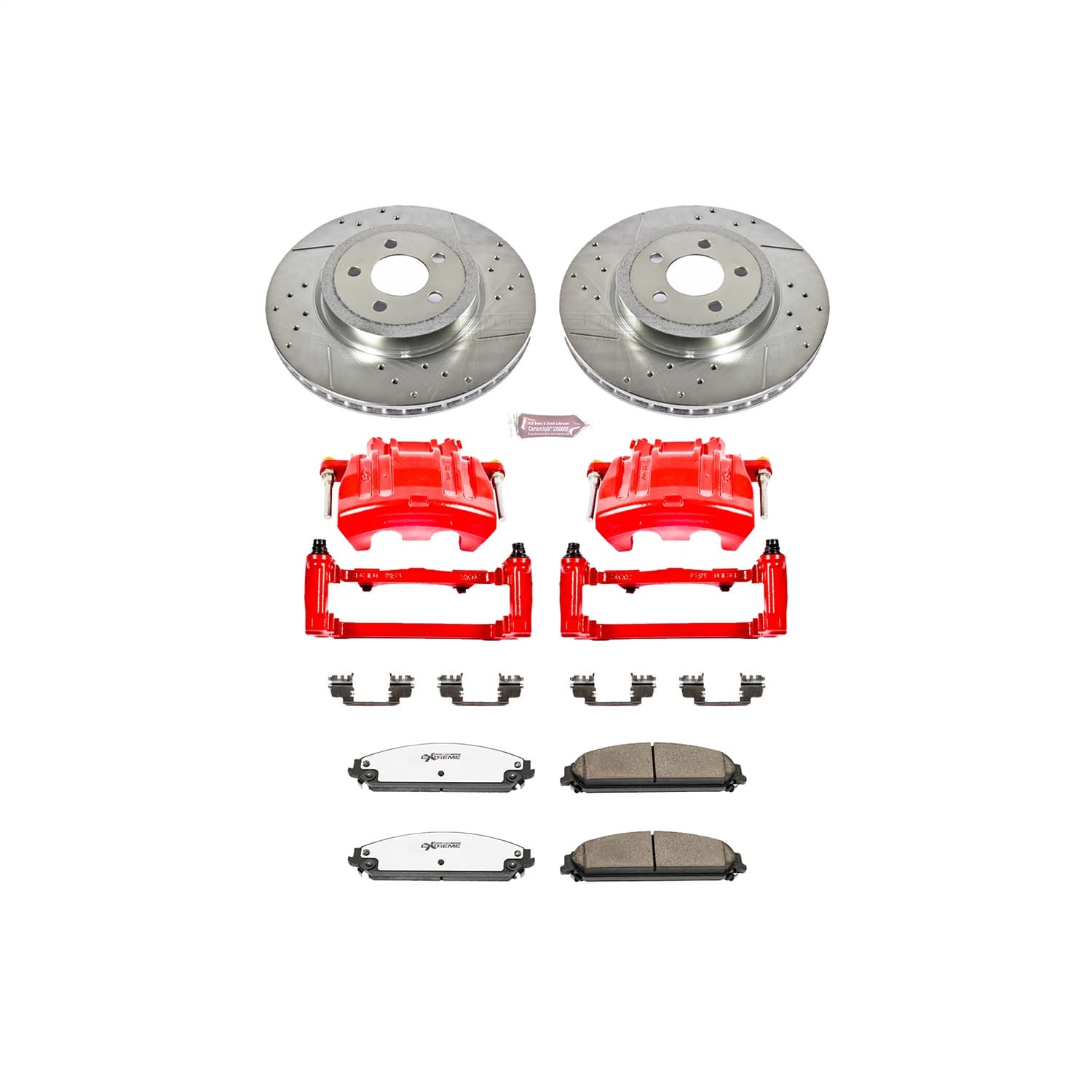 Power Stop - KC2560A-26 - Front - Disc Brake Pad/Caliper and Rotor Kit image 1