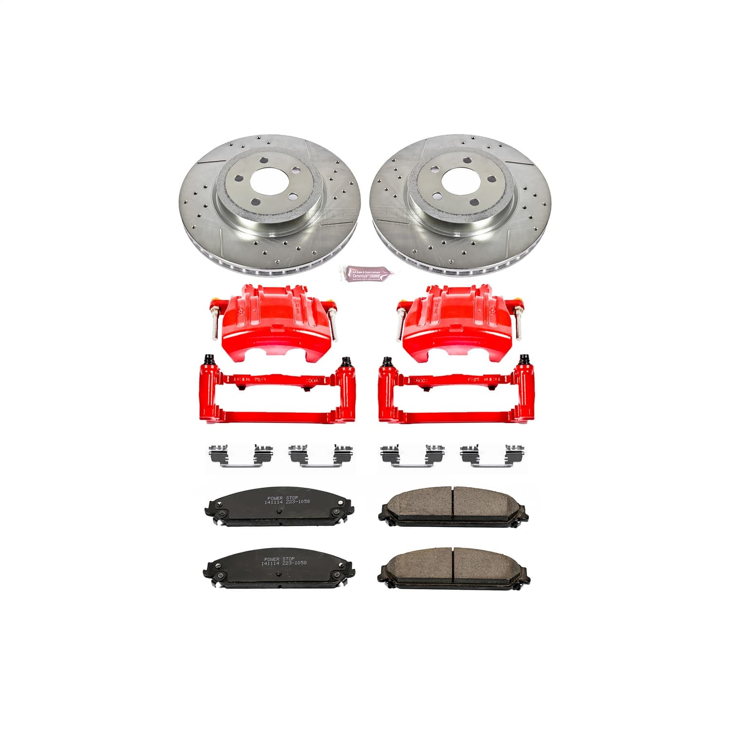 Power Stop - KC2560A - Front - Disc Brake Pad/Caliper and Rotor Kit image 1