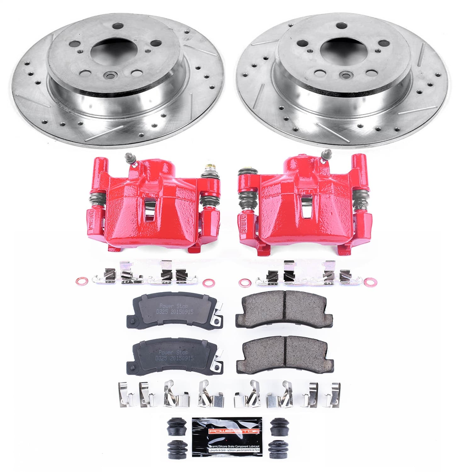 Power Stop - KC2564A - Rear - Disc Brake Pad/Caliper and Rotor Kit image 1