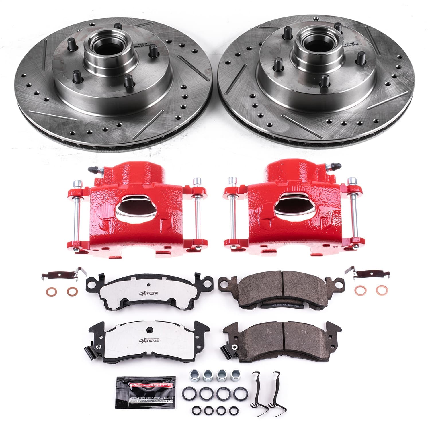 Power Stop - KC2580A-26 - Front - Disc Brake Pad/Caliper and Rotor Kit image 1