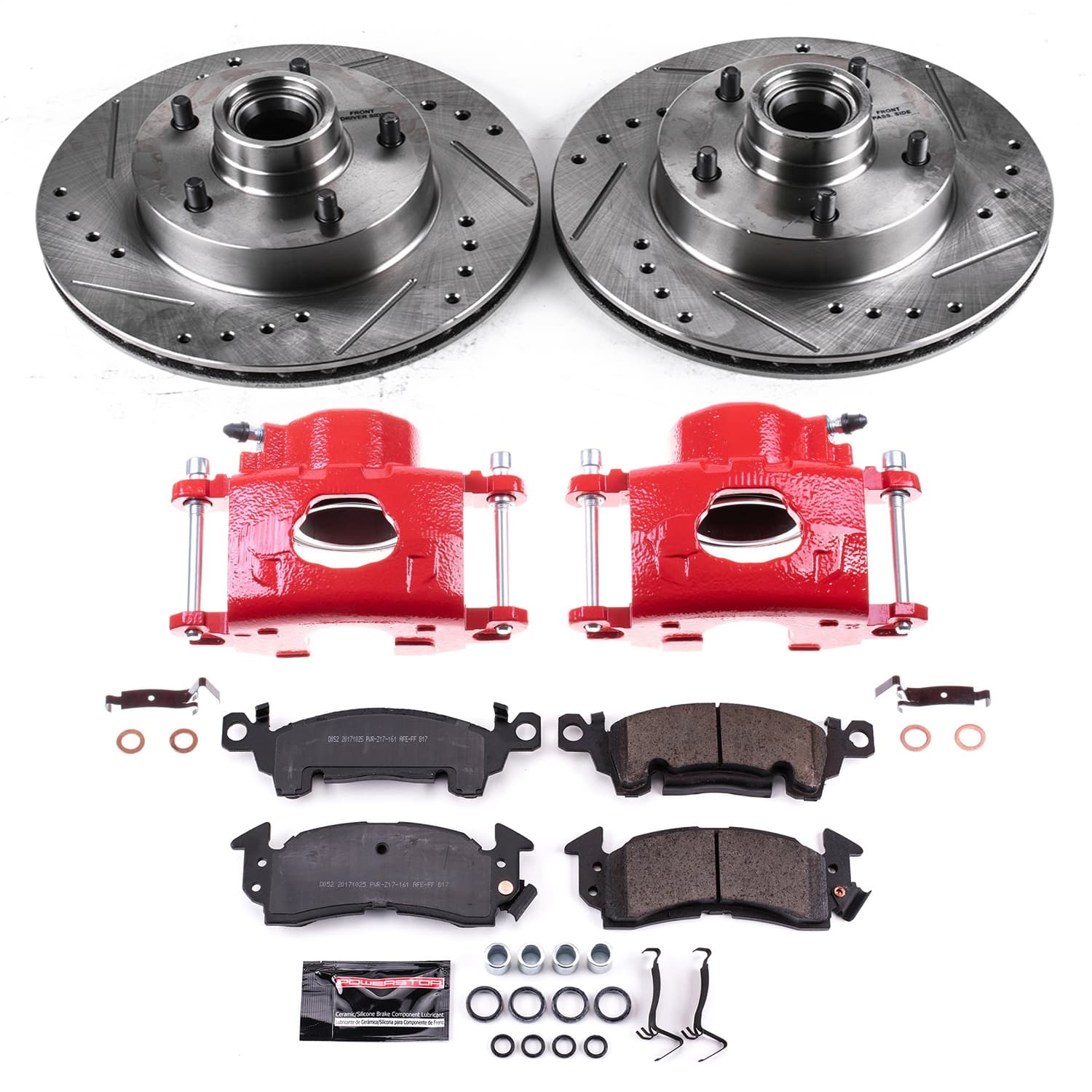 Power Stop - KC2580A - Front - Disc Brake Pad/Caliper and Rotor Kit image 1