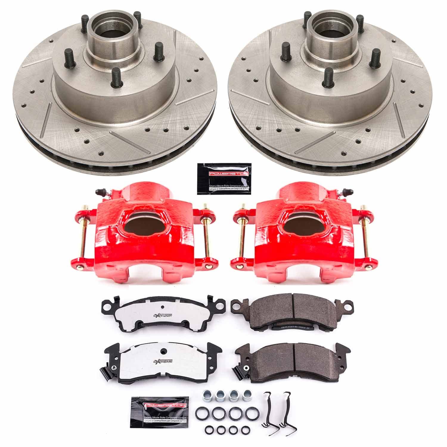 Power Stop - KC2908-26 - Front - Disc Brake Pad/Caliper and Rotor Kit image 1
