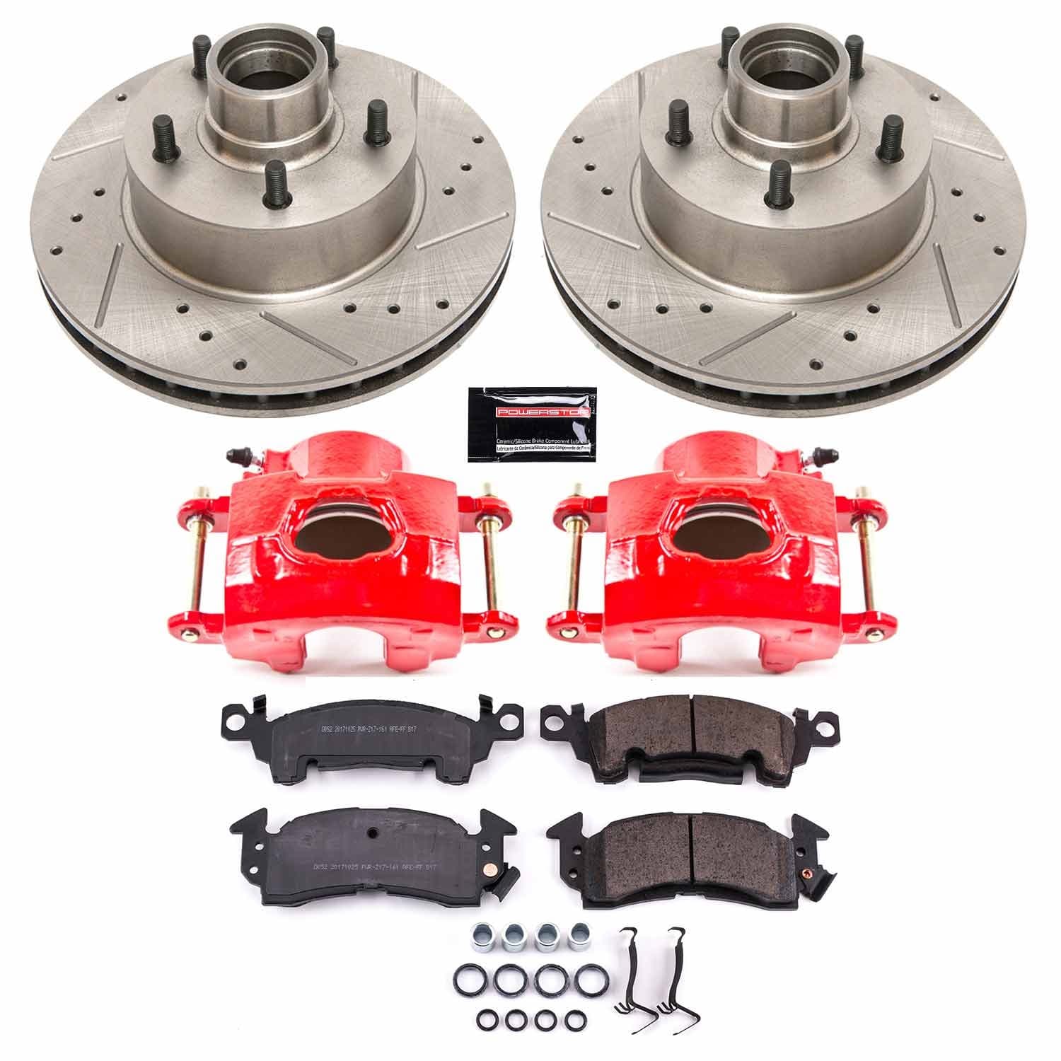 Power Stop - KC2908 - Front - Disc Brake Pad/Caliper and Rotor Kit image 1