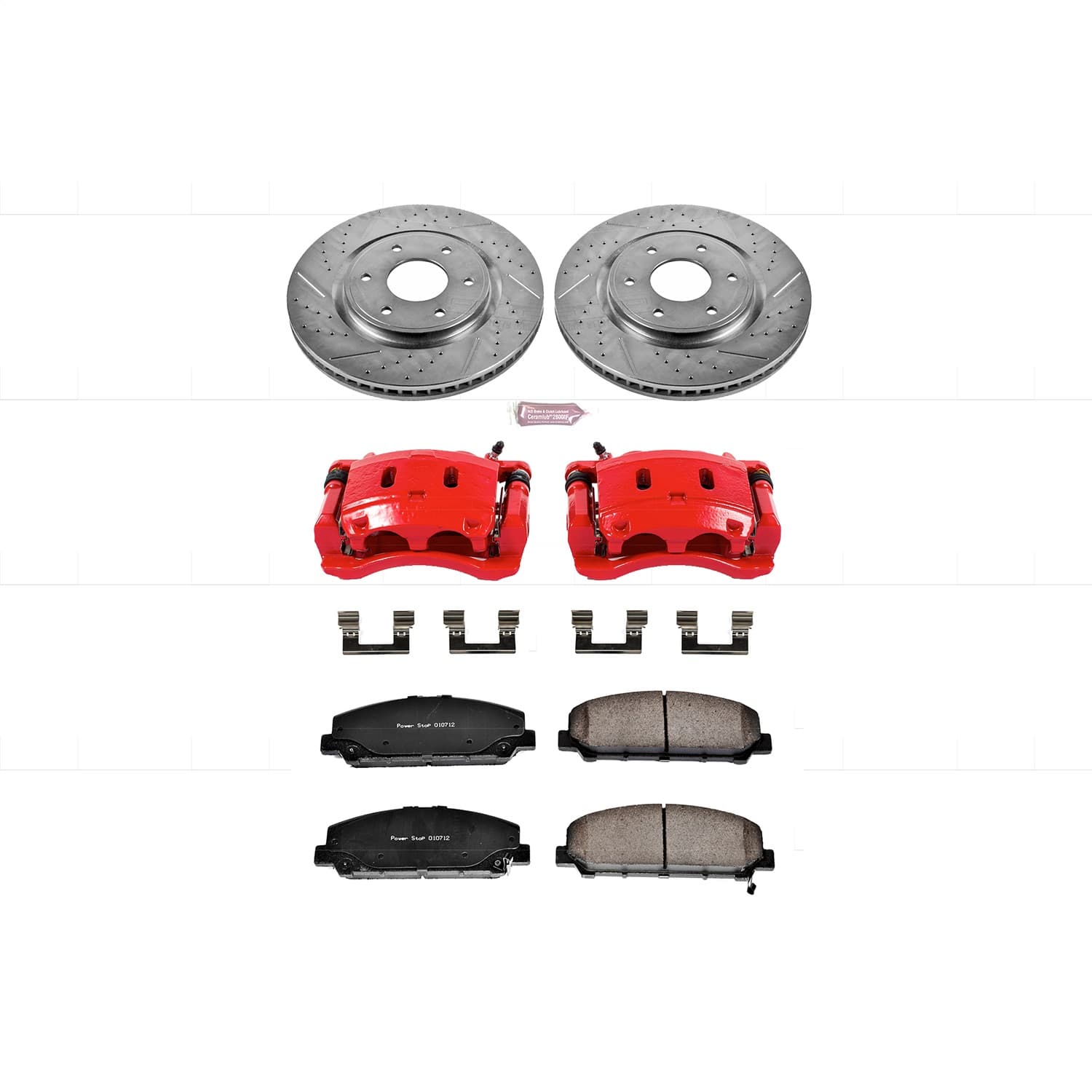 Power Stop - KC2909 - Front - Disc Brake Pad/Caliper and Rotor Kit image 1