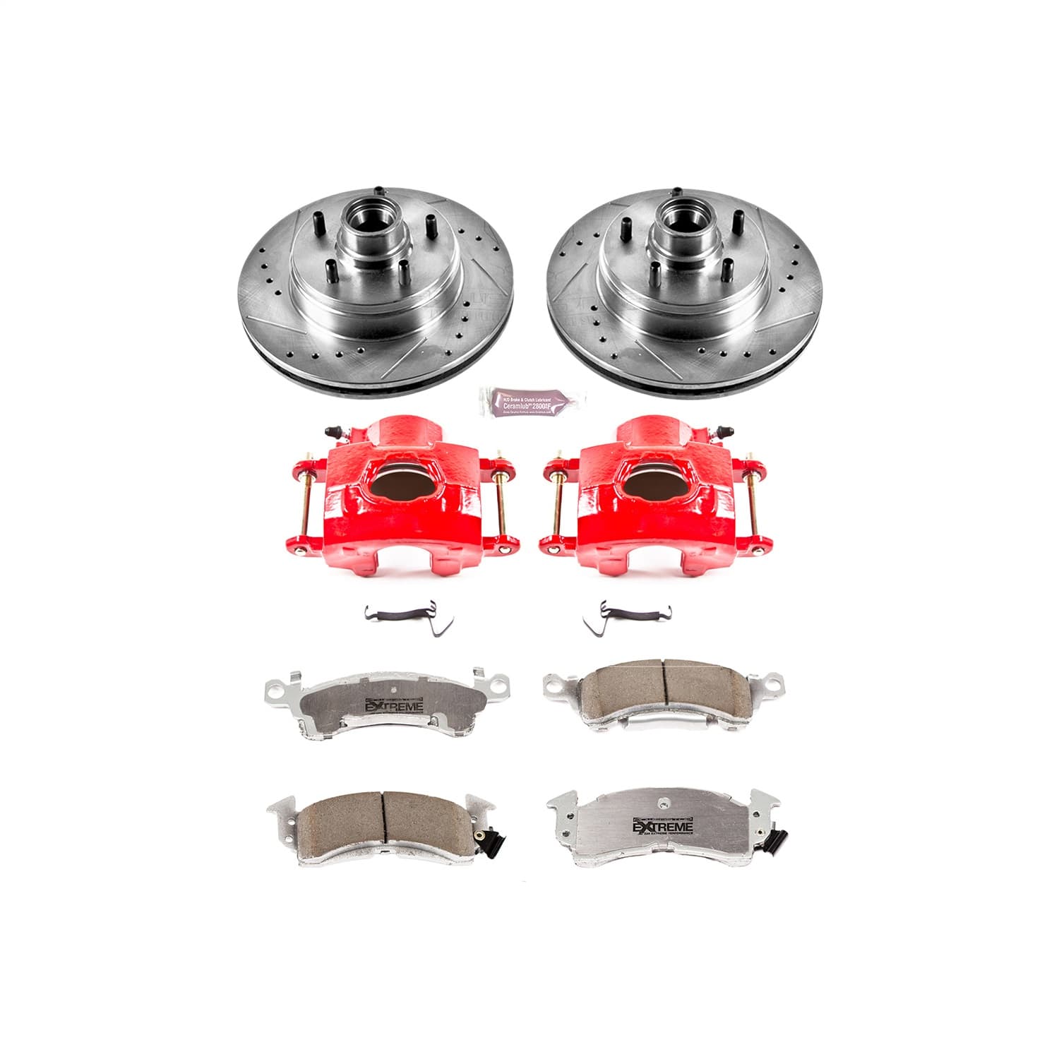 Power Stop - KC2936-26 - Front - Disc Brake Pad/Caliper and Rotor Kit image 1