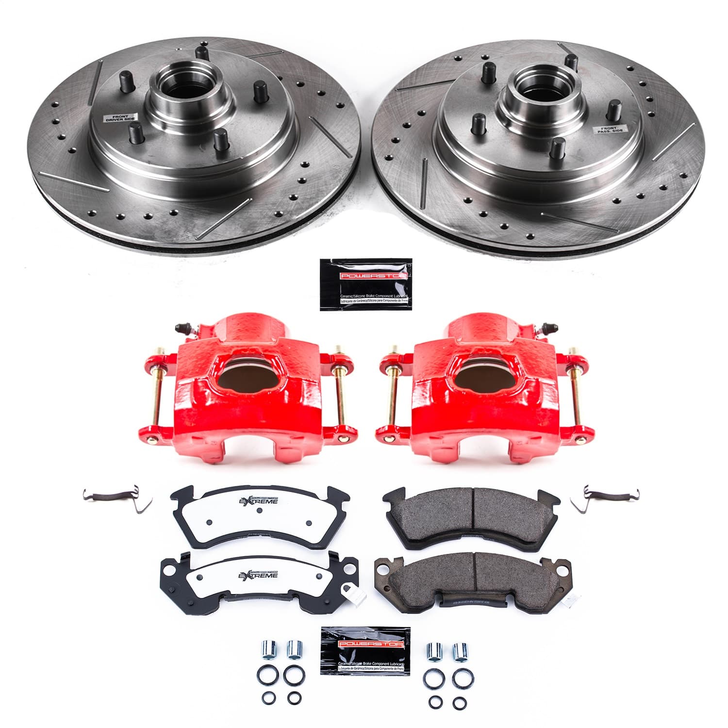 Power Stop - KC2937-26 - Front - Disc Brake Pad/Caliper and Rotor Kit image 1