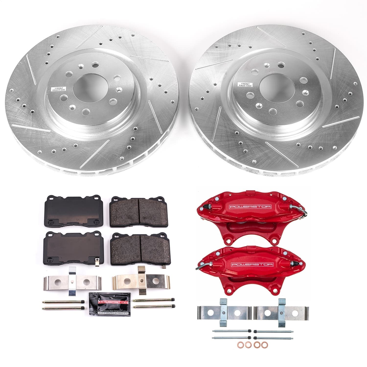 Power Stop - KC2944 - Front - Disc Brake Pad/Caliper and Rotor Kit image 1