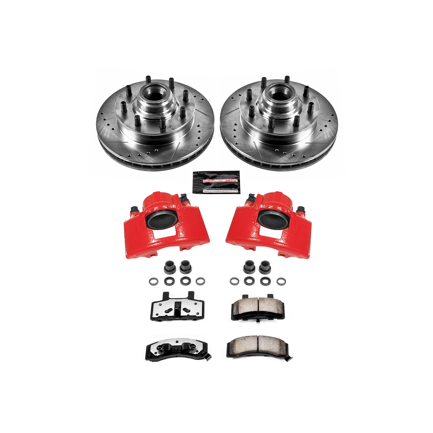 Power Stop - KC2947-36 - Front - Disc Brake Pad/Caliper and Rotor Kit image 1