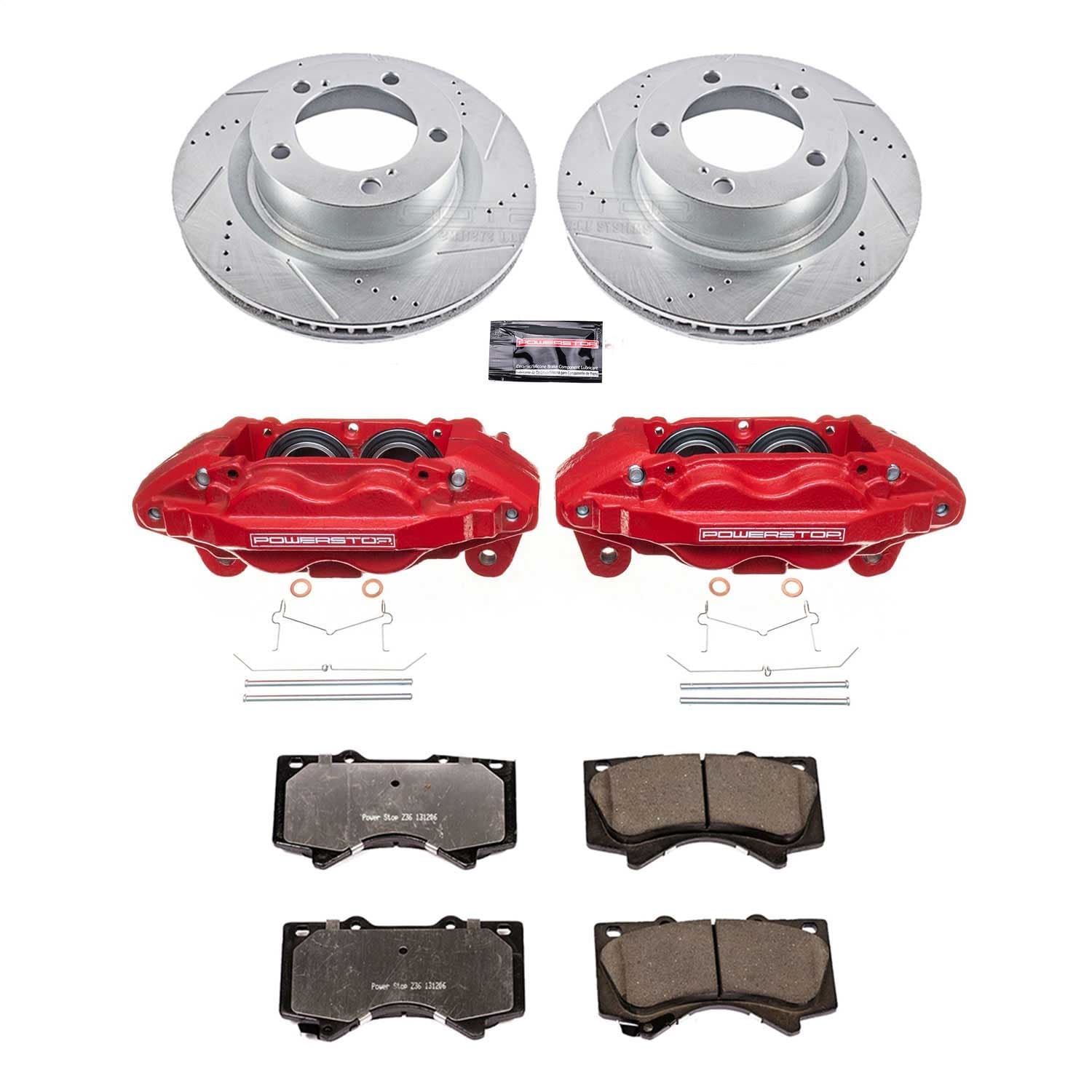 Power Stop - KC2952A-36 - Front - Disc Brake Pad/Caliper and Rotor Kit image 1