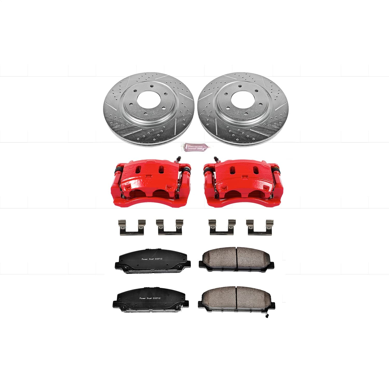 Power Stop - KC2961 - Front - Disc Brake Pad/Caliper and Rotor Kit image 1