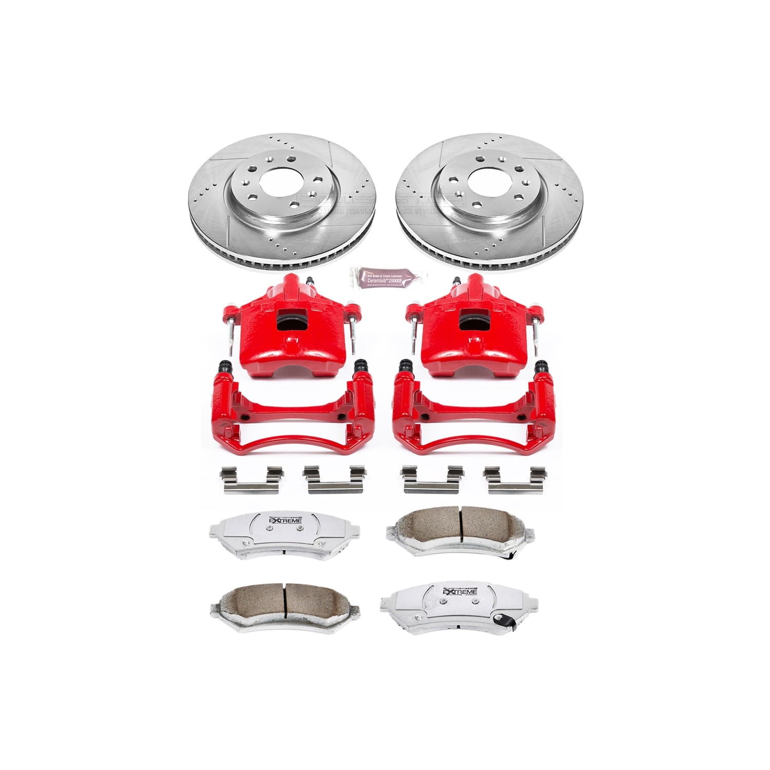 Power Stop - KC2975-26 - Front - Disc Brake Pad/Caliper and Rotor Kit image 1
