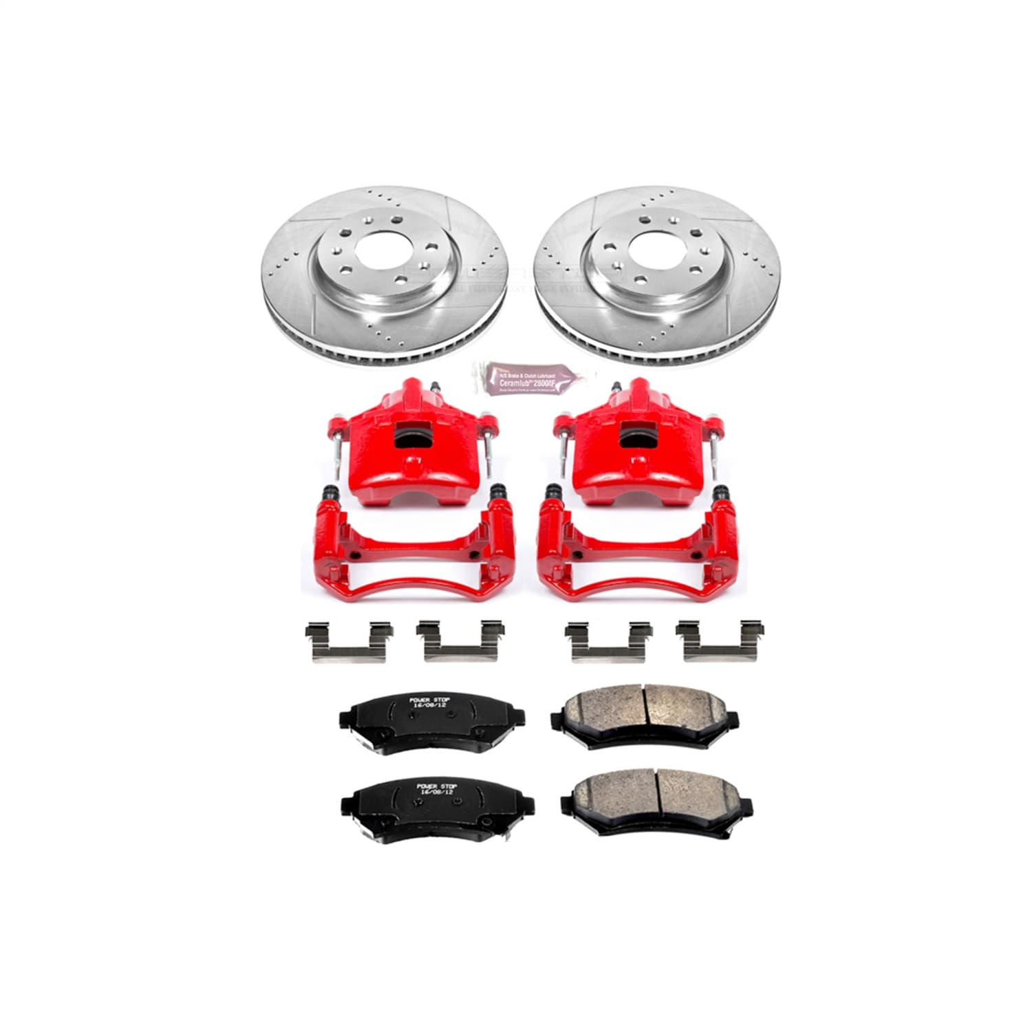 Power Stop - KC2975 - Front - Disc Brake Pad/Caliper and Rotor Kit image 1